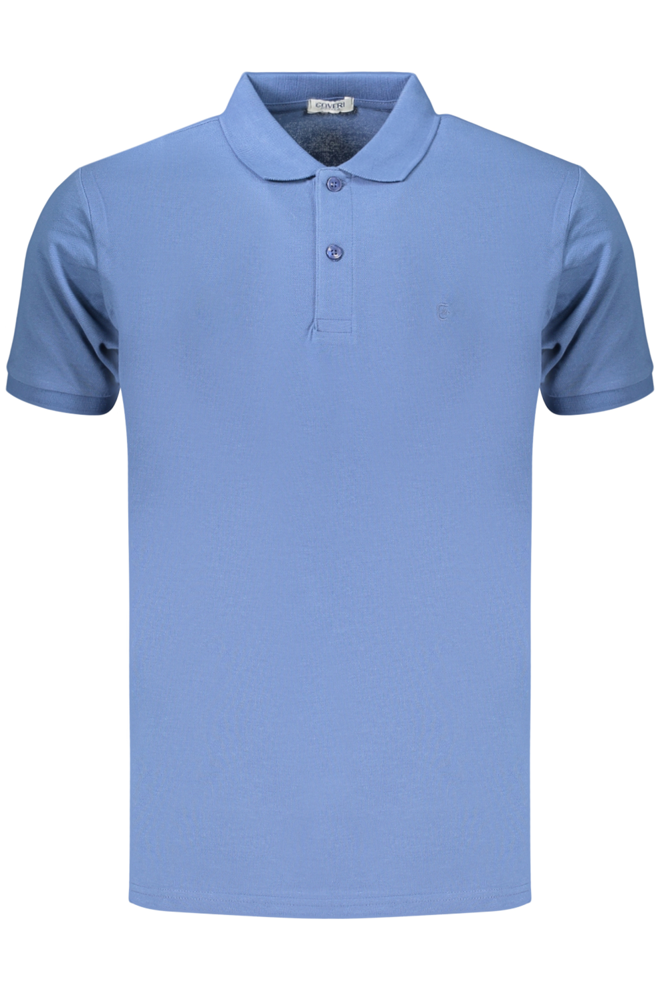 COVERI MOVING MEN'S SHORT-SLEEVE POLO SHIRT, BLUE COVERI MOVING MEN'S SHORT-SLEEVE POLO SHIRT, BLUE
