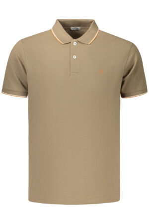 COVERI MOVING MEN'S SHORT-SLEEVE POLO SHIRT, BROWN