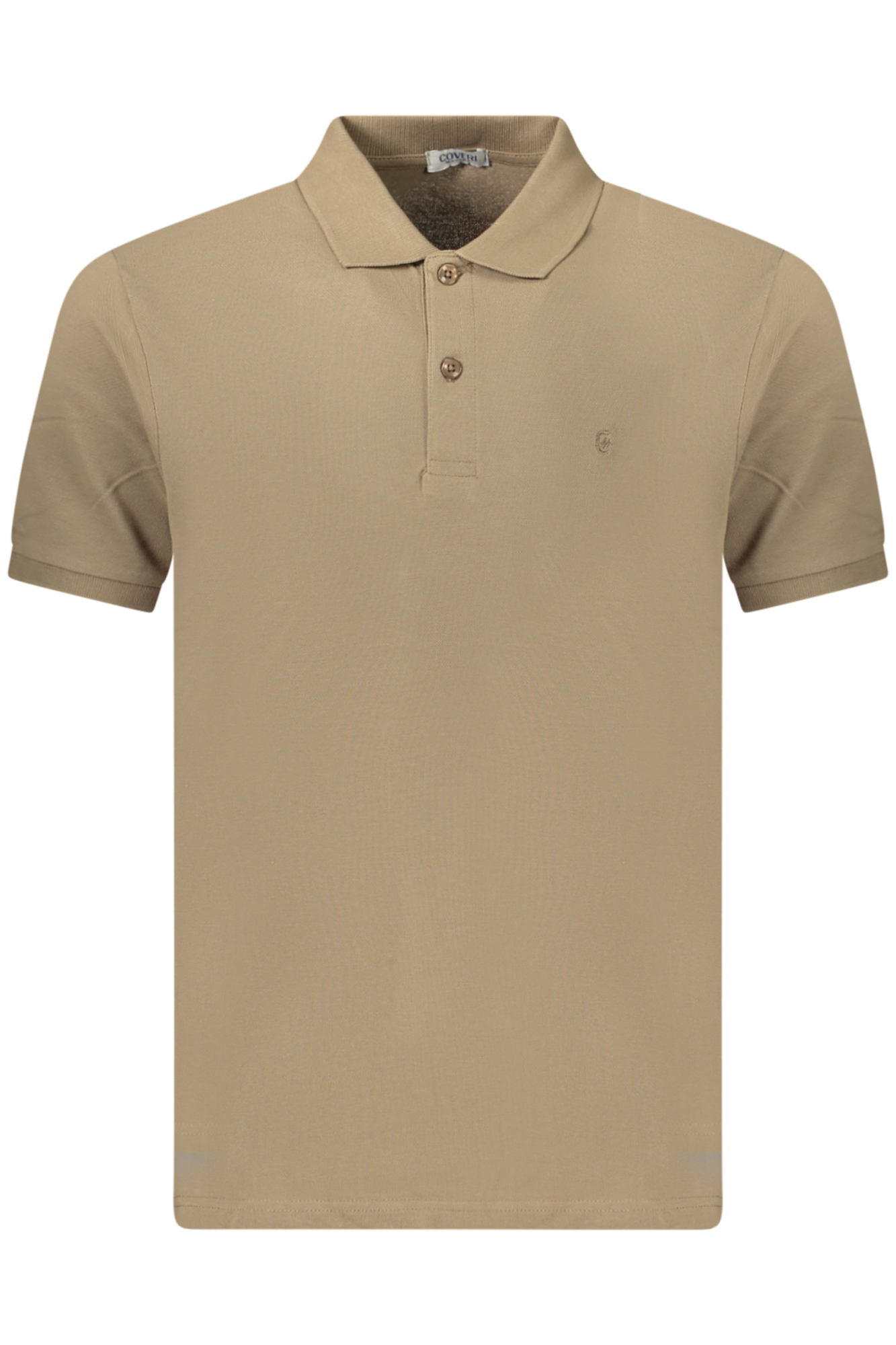 COVERI MOVING MEN'S SHORT-SLEEVE POLO SHIRT, BROWN COVERI MOVING MEN'S SHORT-SLEEVE POLO SHIRT, BROWN