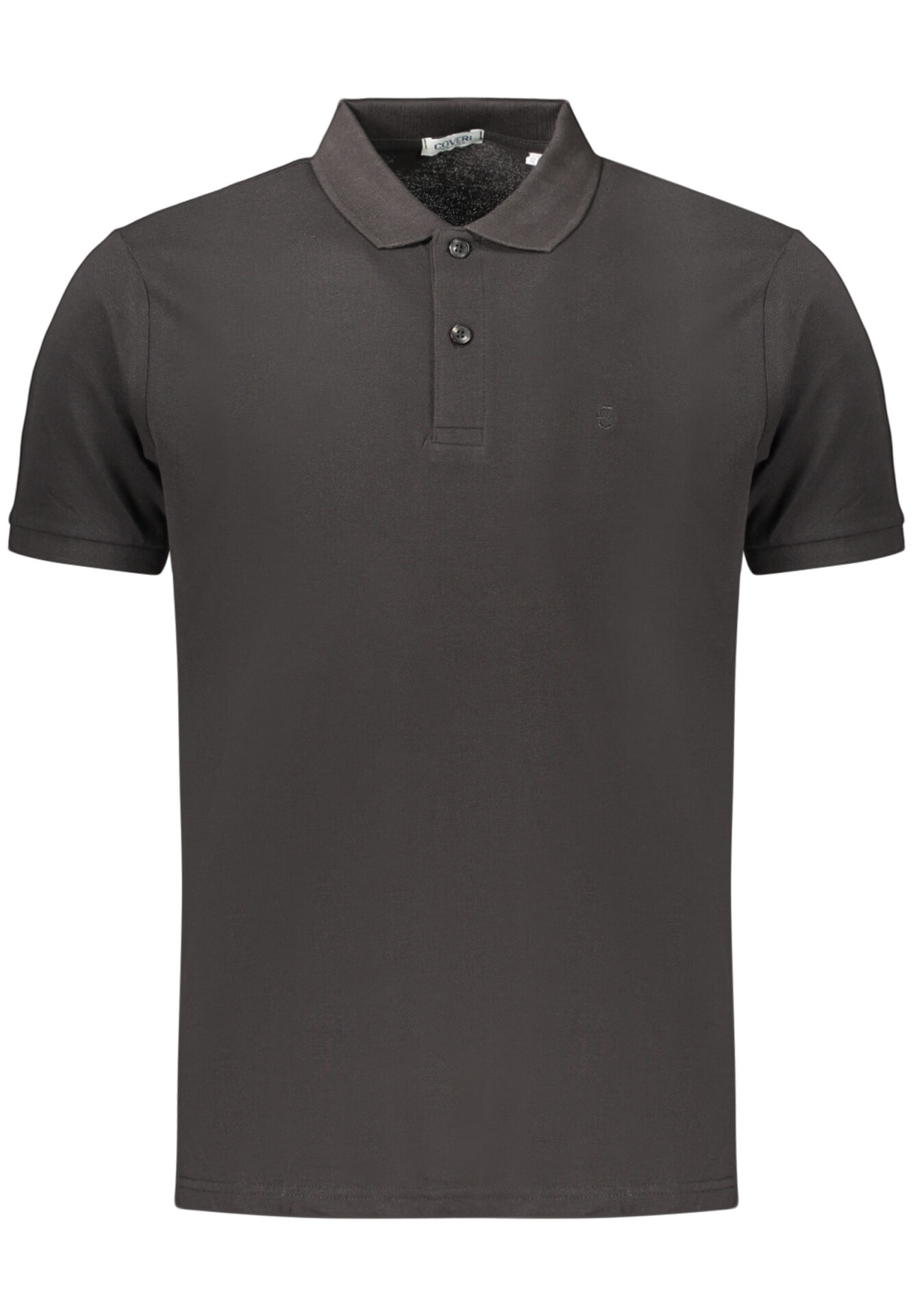 COVERI MOVING MEN'S SHORT-SLEEVE POLO SHIRT BLACK
