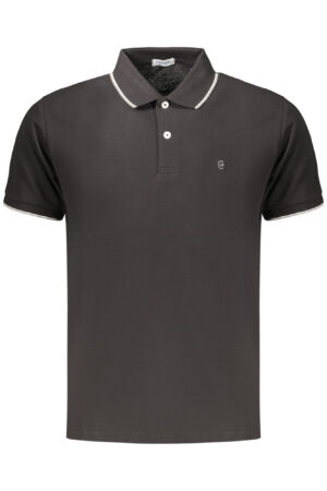 COVERI MOVING MEN'S SHORT-SLEEVE POLO SHIRT BLACK