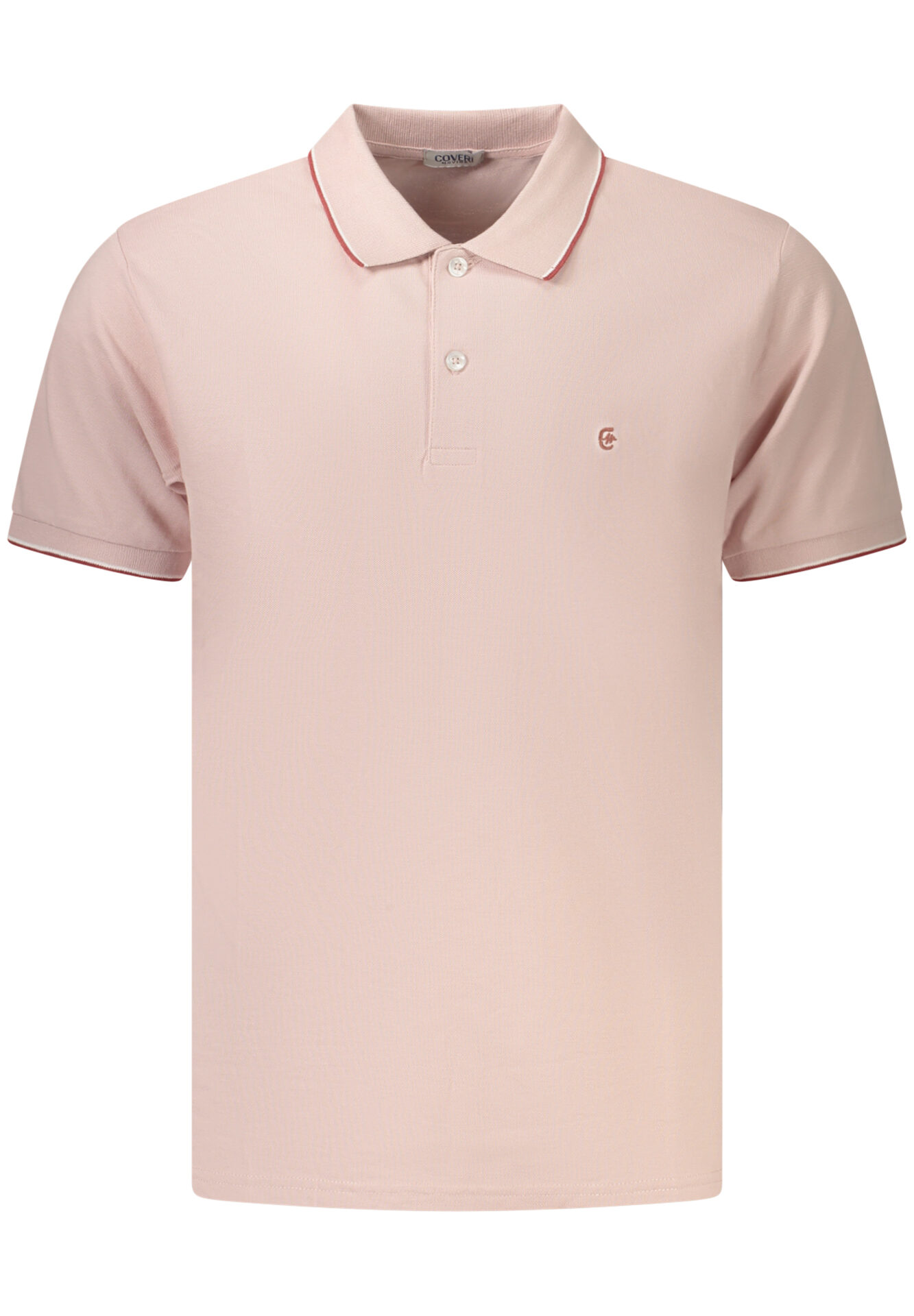 COVERI MOVING MEN'S SHORT-SLEEVE POLO SHIRT PINK