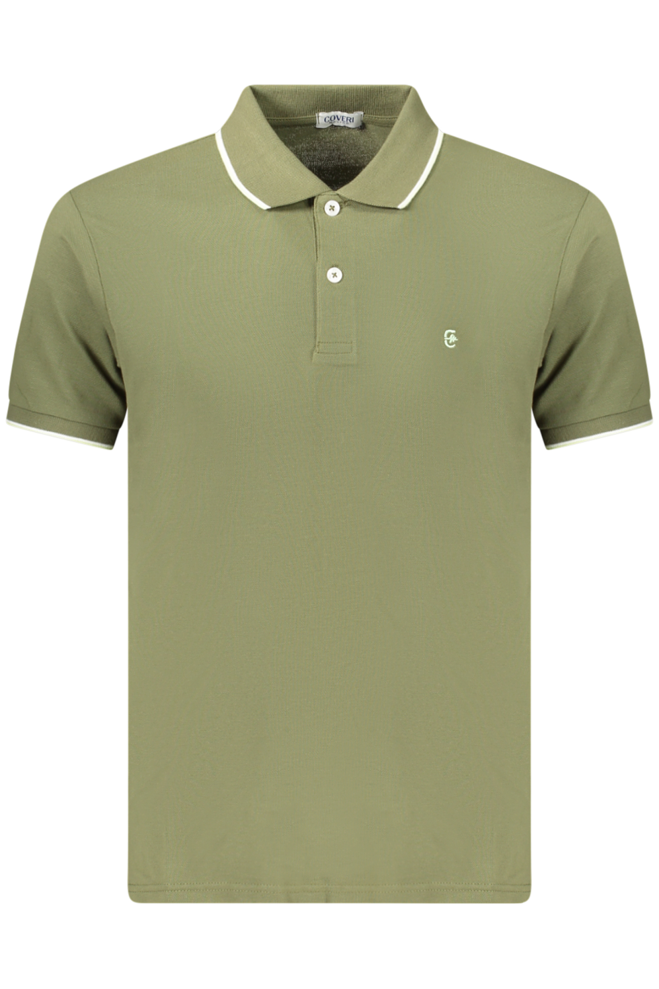 COVERI MOVING MEN'S SHORT-SLEEVE POLO SHIRT, GREEN COVERI MOVING MEN'S SHORT-SLEEVE POLO SHIRT, GREEN