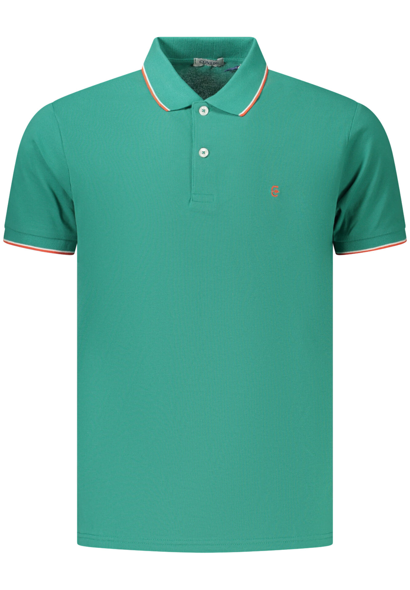 COVERI MOVING MEN'S SHORT-SLEEVE POLO SHIRT, GREEN