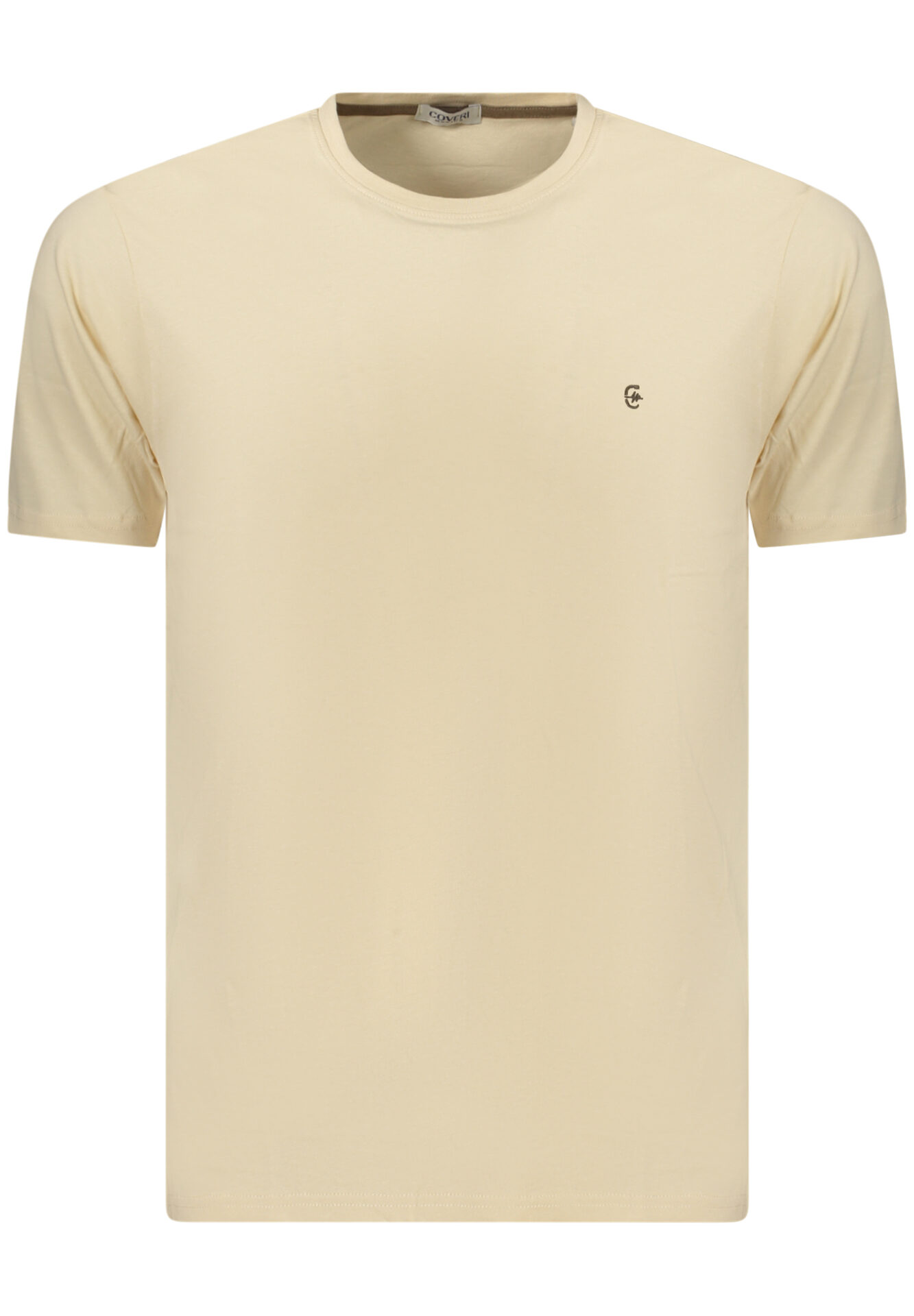 COVERI MOVING MEN'S SHORT-SLEEVE T-SHIRT, BEIGE