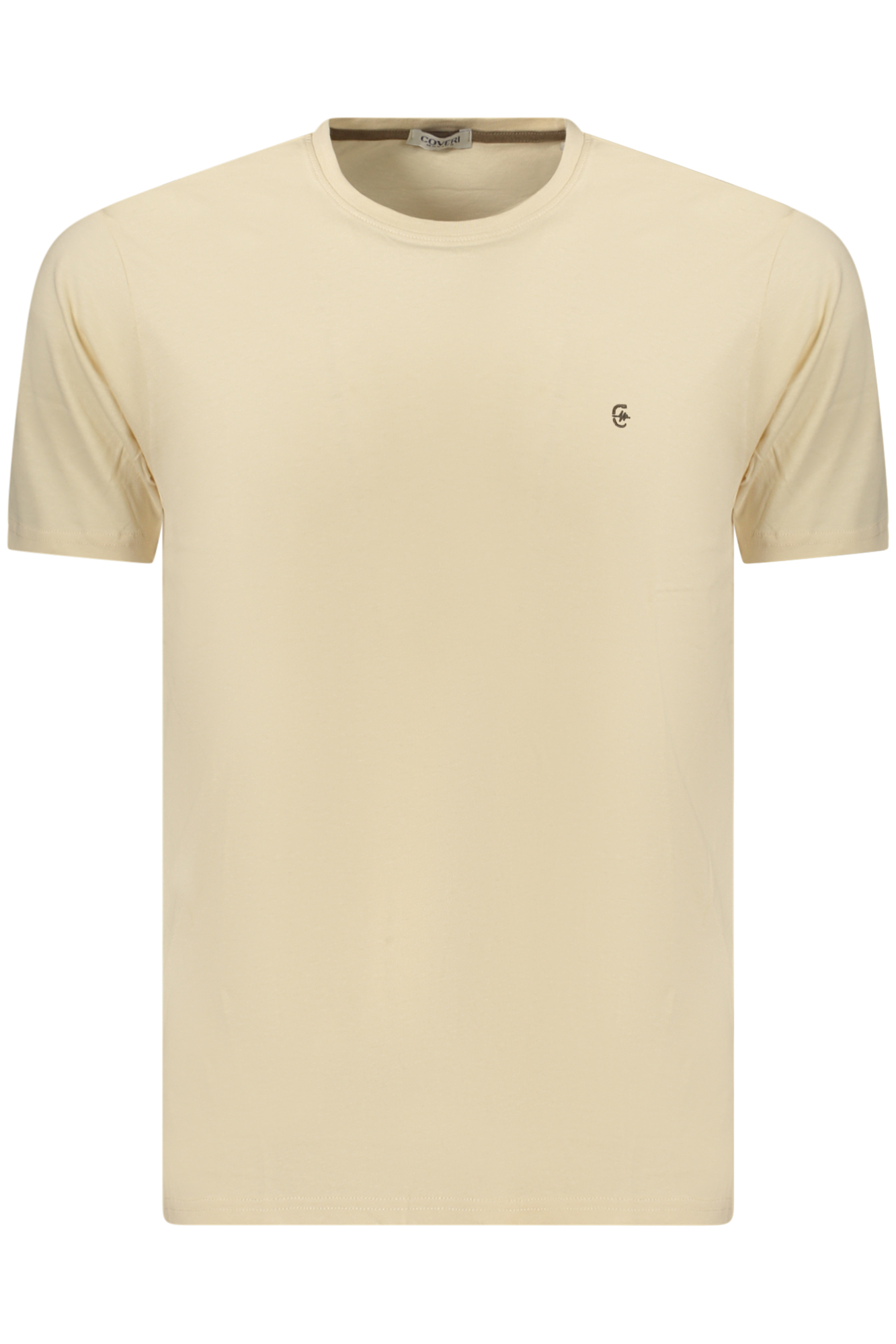 COVERI MOVING MEN'S SHORT-SLEEVE T-SHIRT, BEIGE COVERI MOVING MEN'S SHORT-SLEEVE T-SHIRT, BEIGE