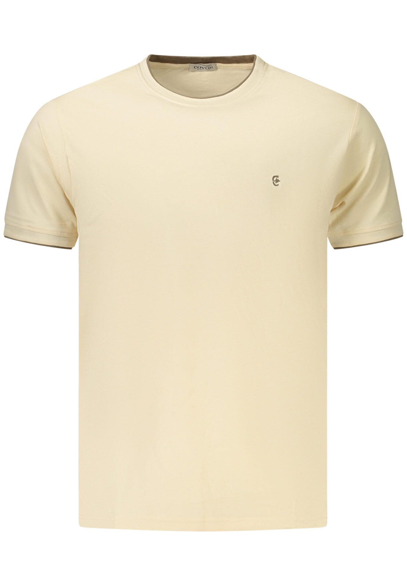 COVERI MOVING MEN'S SHORT-SLEEVE T-SHIRT, BEIGE