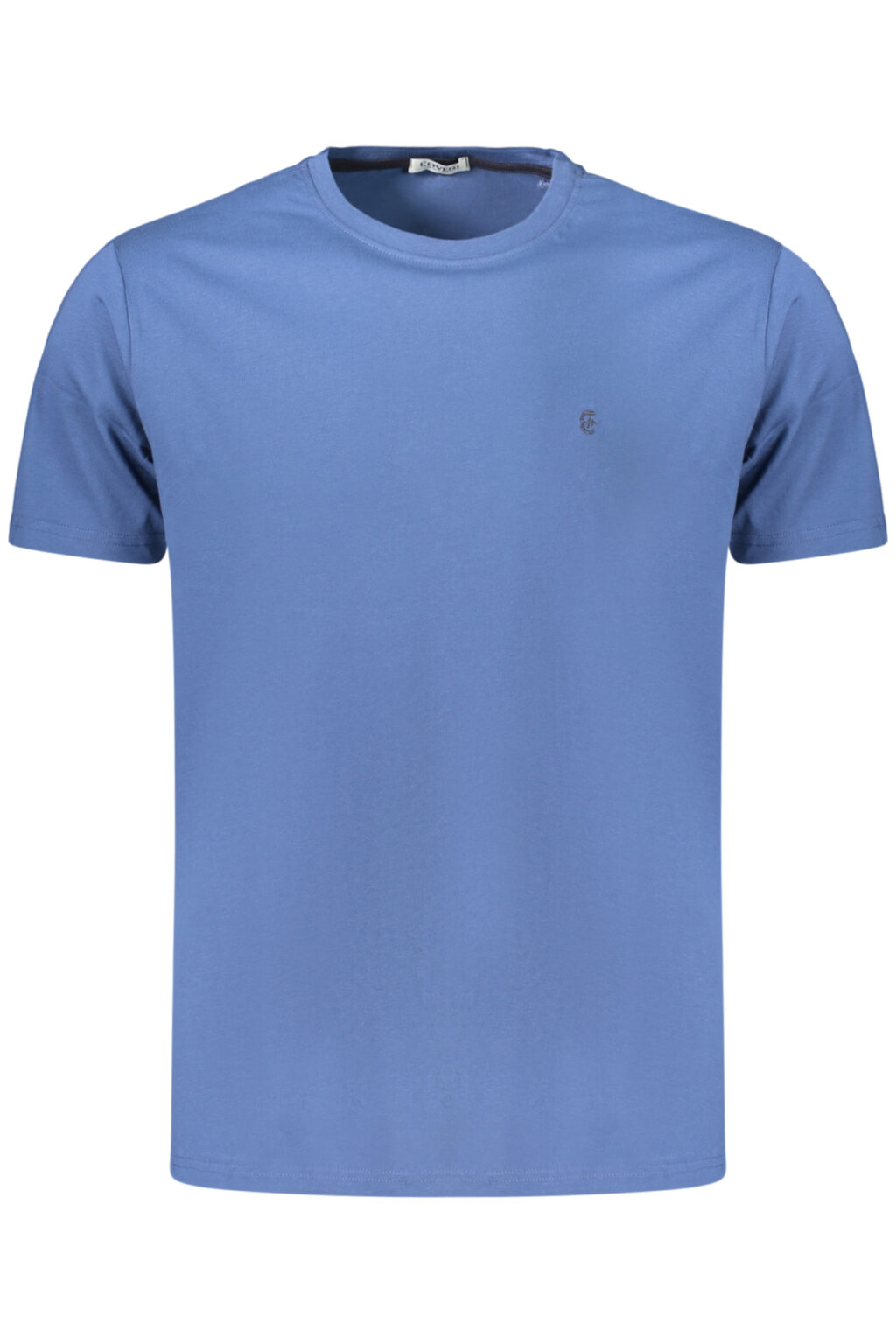 coverimovingt-shirtmanichecorteuomoblu_1 COVERI MOVING mėlyni vyriški marškinėliai trumpomis rankovėmis