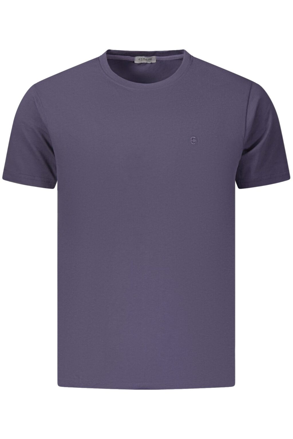coverimovingt-shirtmanichecorteuomoblu_1 COVERI MOVING mėlyni vyriški marškinėliai trumpomis rankovėmis