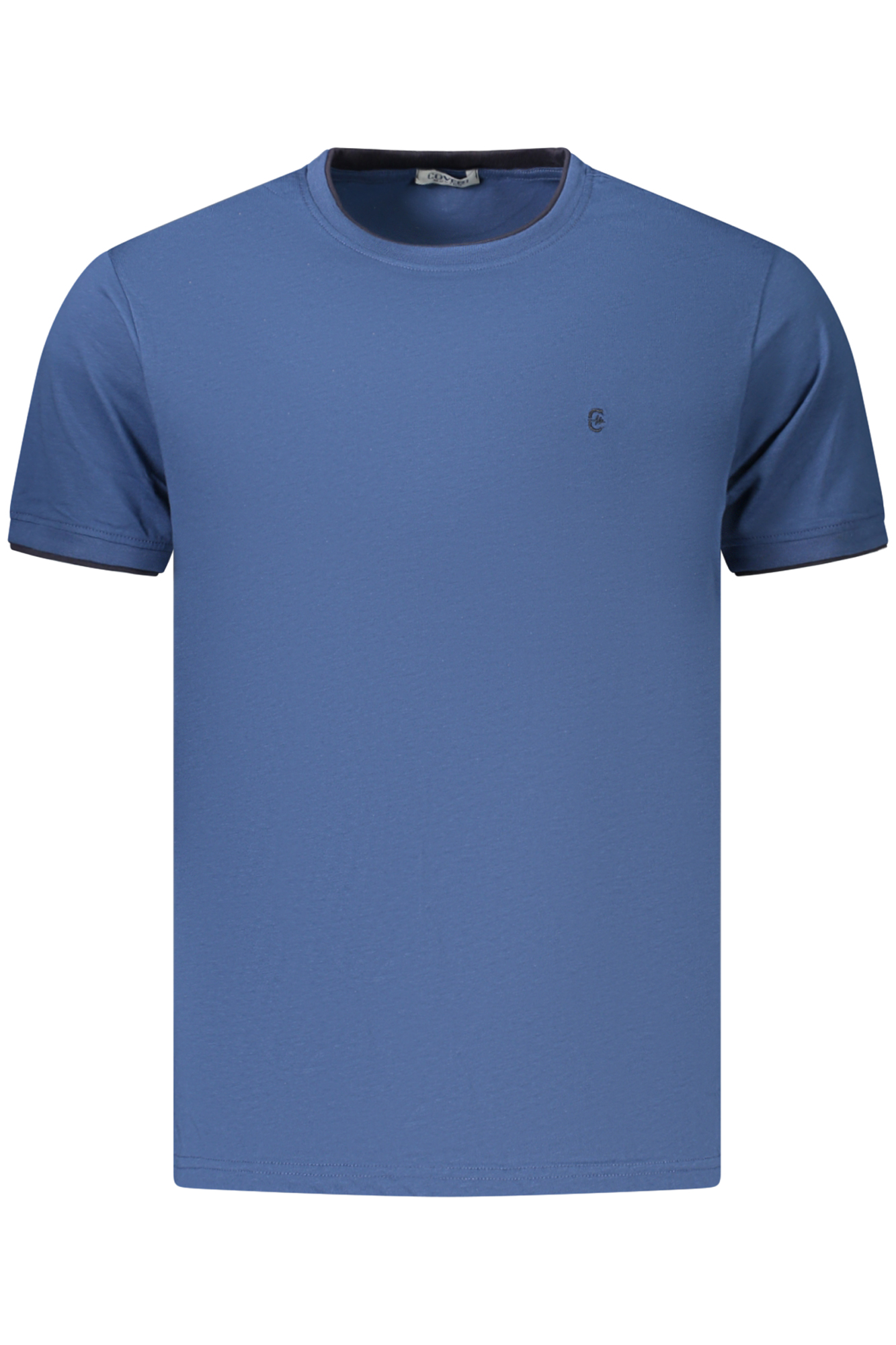 COVERI MOVING MEN'S SHORT-SLEEVE T-SHIRT, BLUE COVERI MOVING MEN'S SHORT-SLEEVE T-SHIRT, BLUE