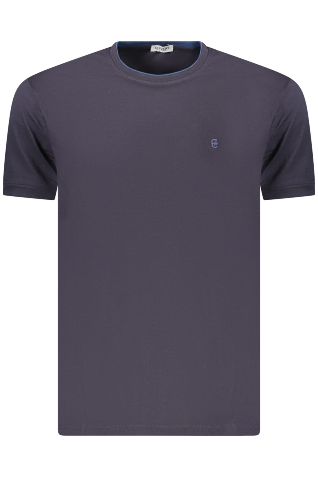 coverimovingt-shirtmanichecorteuomoblu_1 COVERI MOVING mėlyni vyriški marškinėliai trumpomis rankovėmis