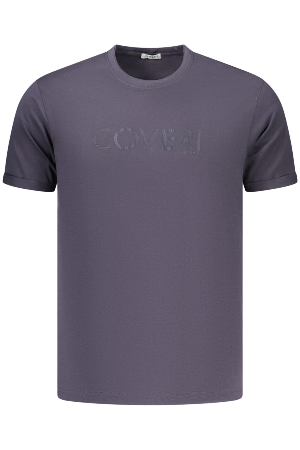 coverimovingt-shirtmanichecorteuomoblu_1 COVERI MOVING vyriški marškinėliai trumpomis rankovėmis, mėlyni