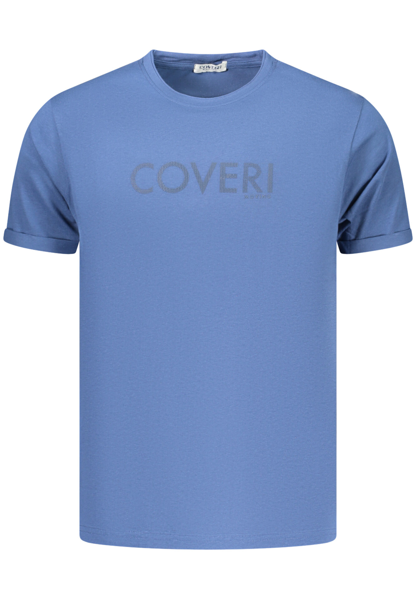 COVERI MOVING MEN'S SHORT-SLEEVE T-SHIRT, BLUE