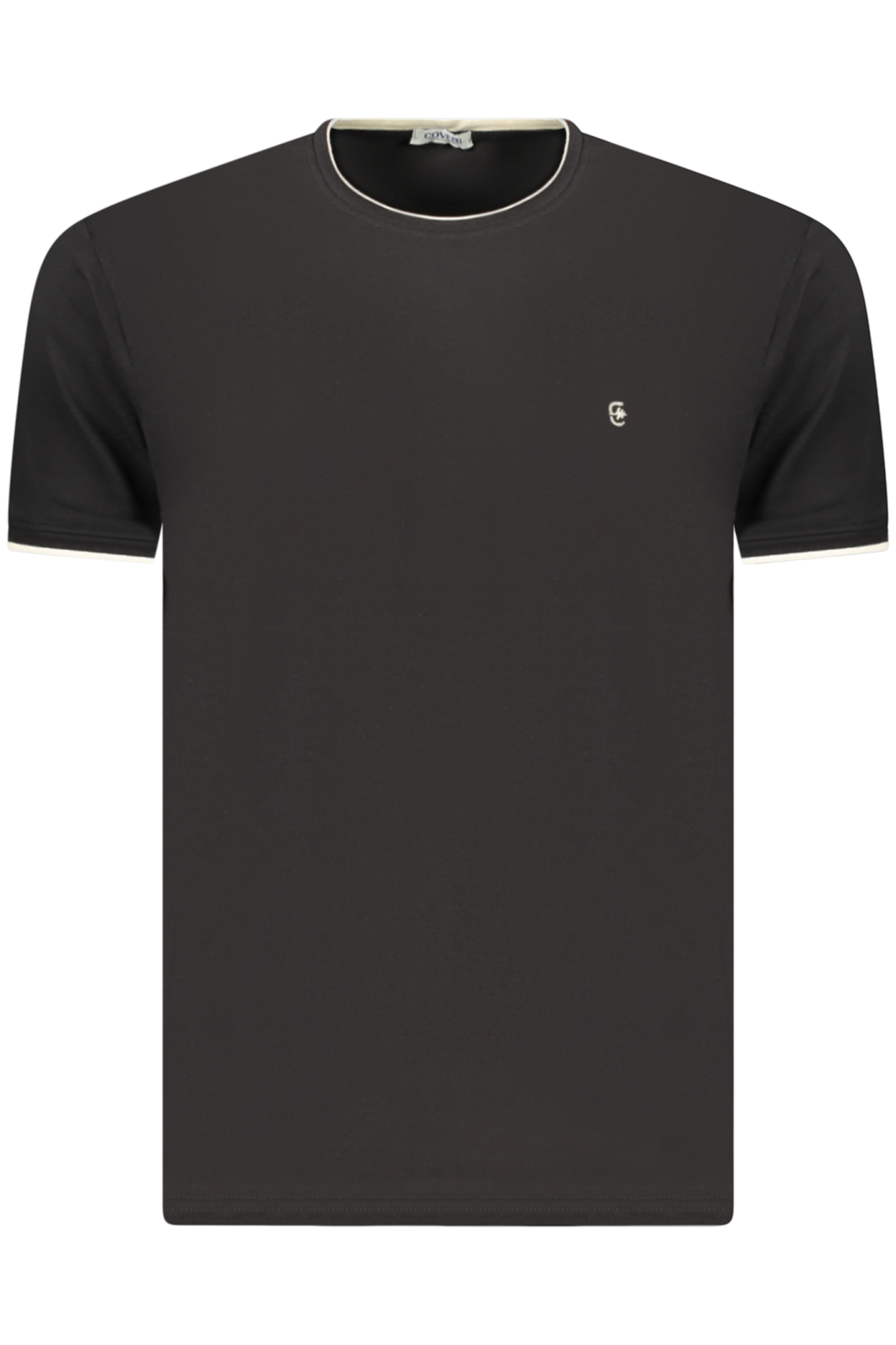 COVERI MOVING MEN'S SHORT-SLEEVE T-SHIRT BLACK COVERI MOVING MEN'S SHORT-SLEEVE T-SHIRT BLACK