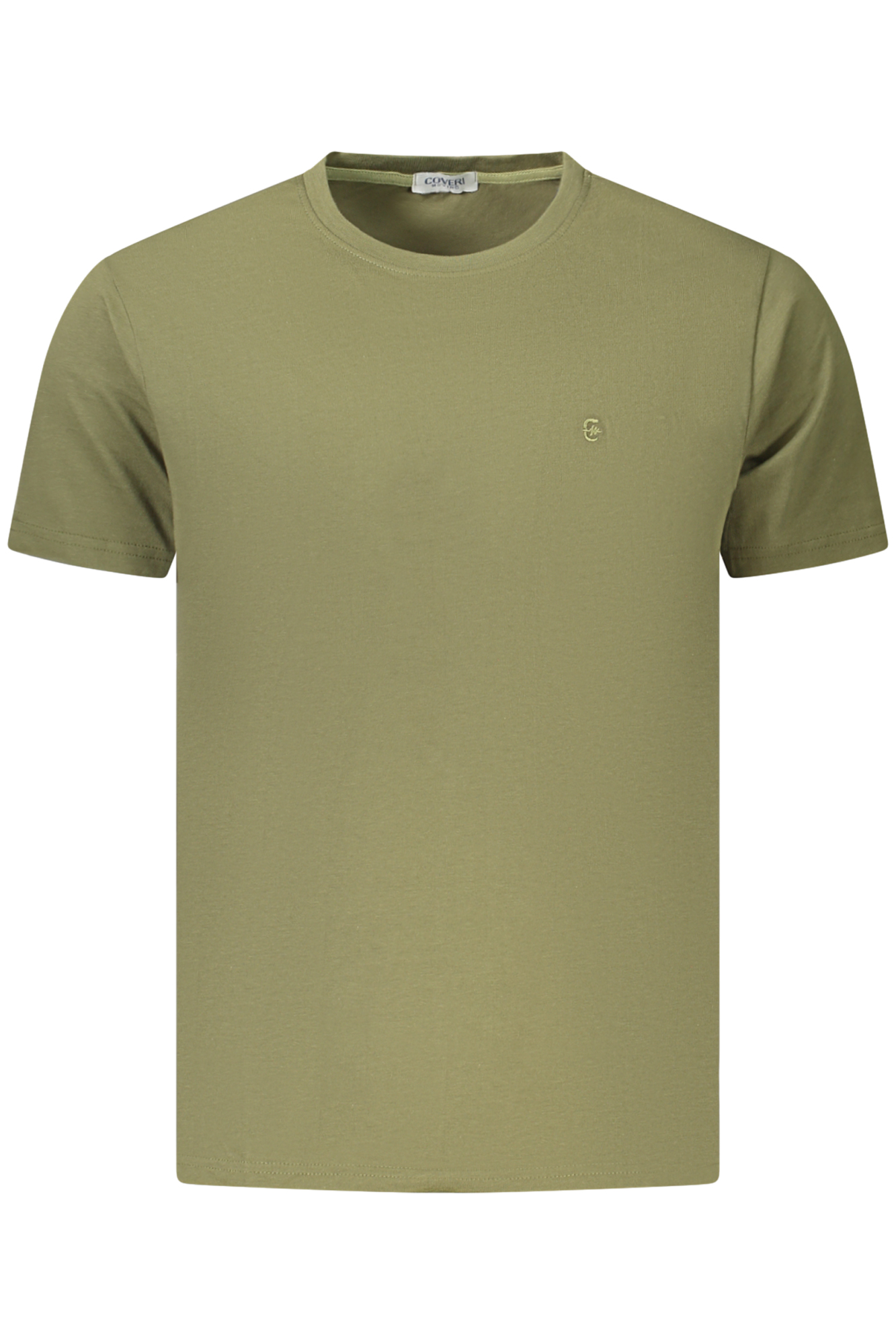 COVERI MOVING MEN'S SHORT-SLEEVED T-SHIRT GREEN COVERI MOVING MEN'S SHORT-SLEEVED T-SHIRT GREEN