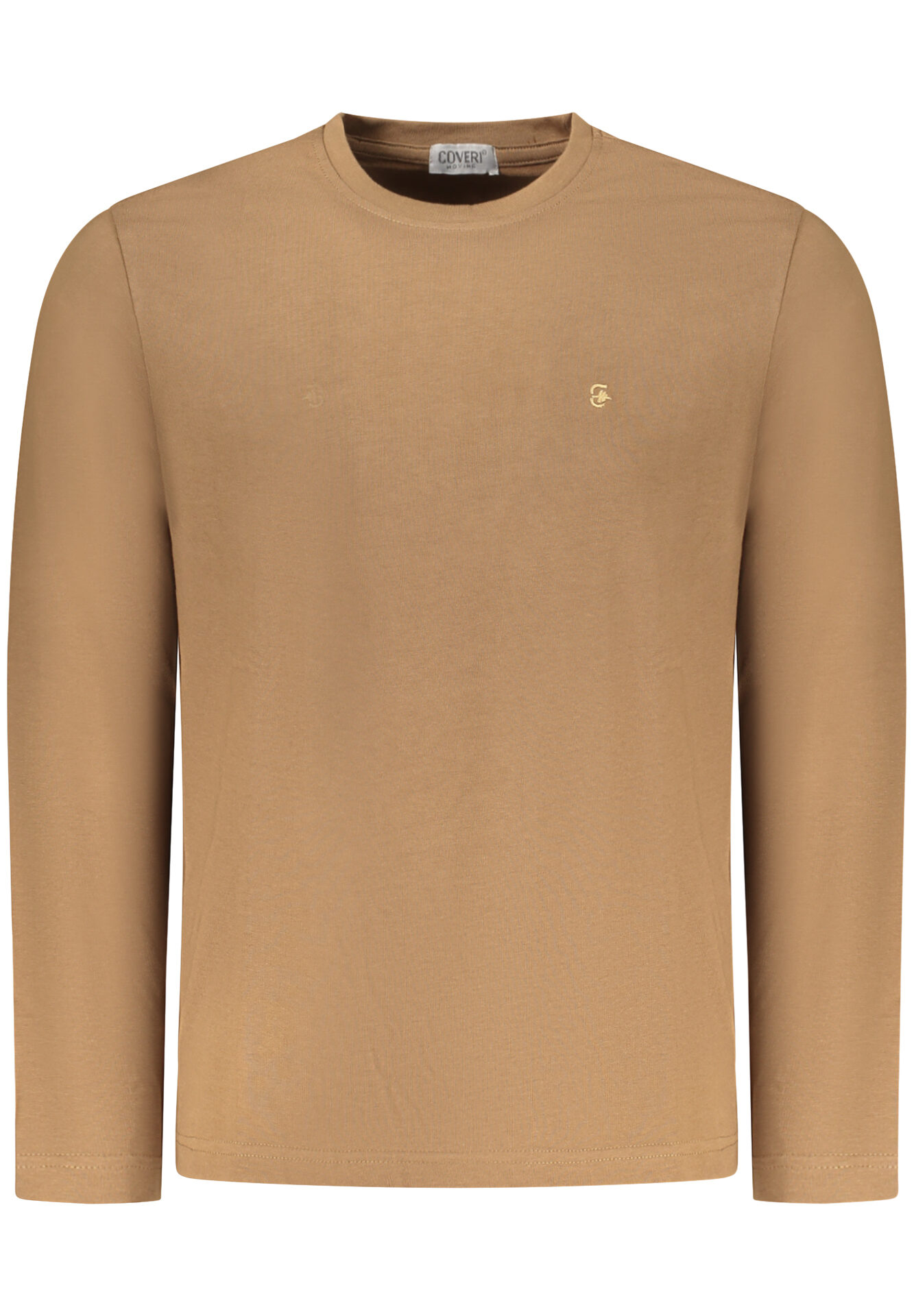 COVERI MOVING MEN'S LONG-SLEEVED T-SHIRT, BROWN