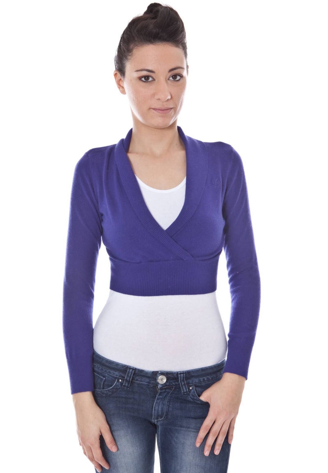 DATCH SHRUG LONG SLEEVES PURPLE WOMAN