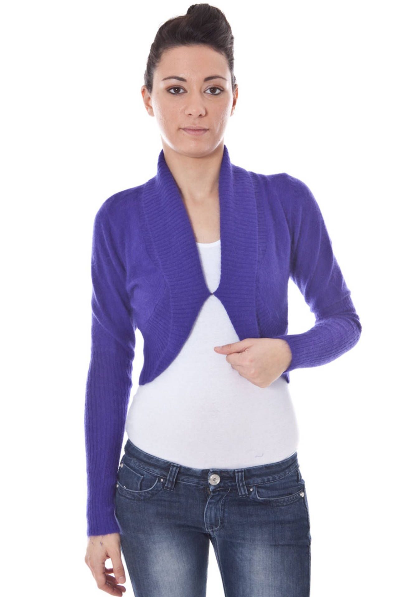 DATCH SHRUG LONG SLEEVES PURPLE WOMAN