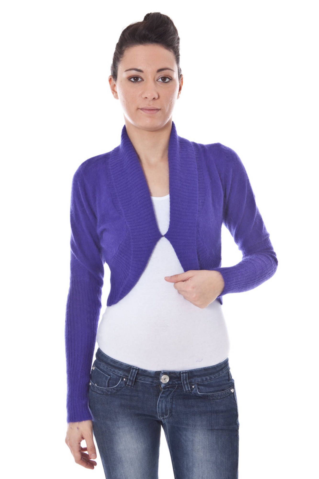 DATCH VIOLETINIS MOTERIŠKAS BOLERO ILGOMIS RANKOVĖMIS DATCH VIOLETINIS MOTERIŠKAS BOLERO ILGOMIS RANKOVĖMIS