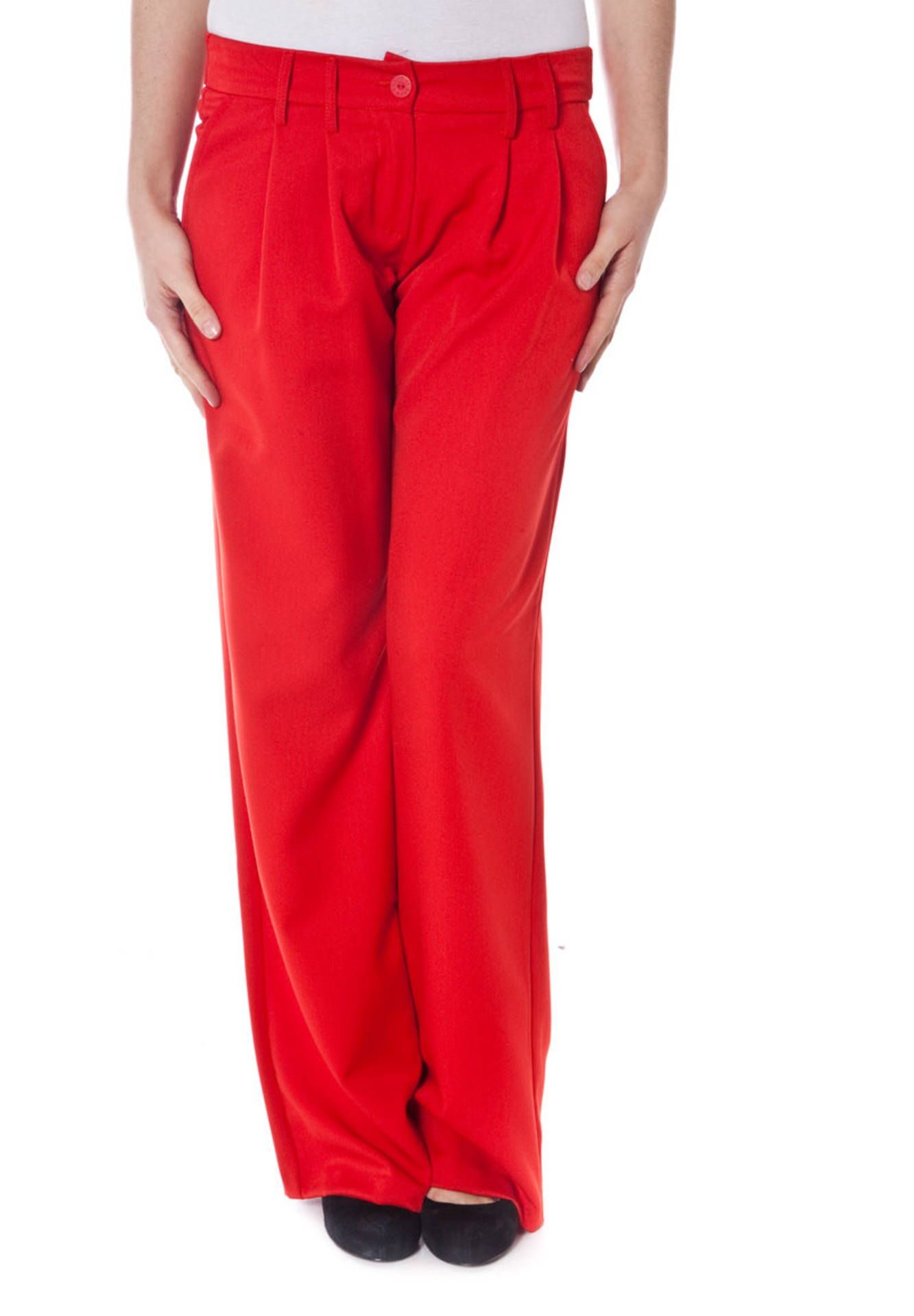 DENNY ROSE RED WOMAN TROUSERS