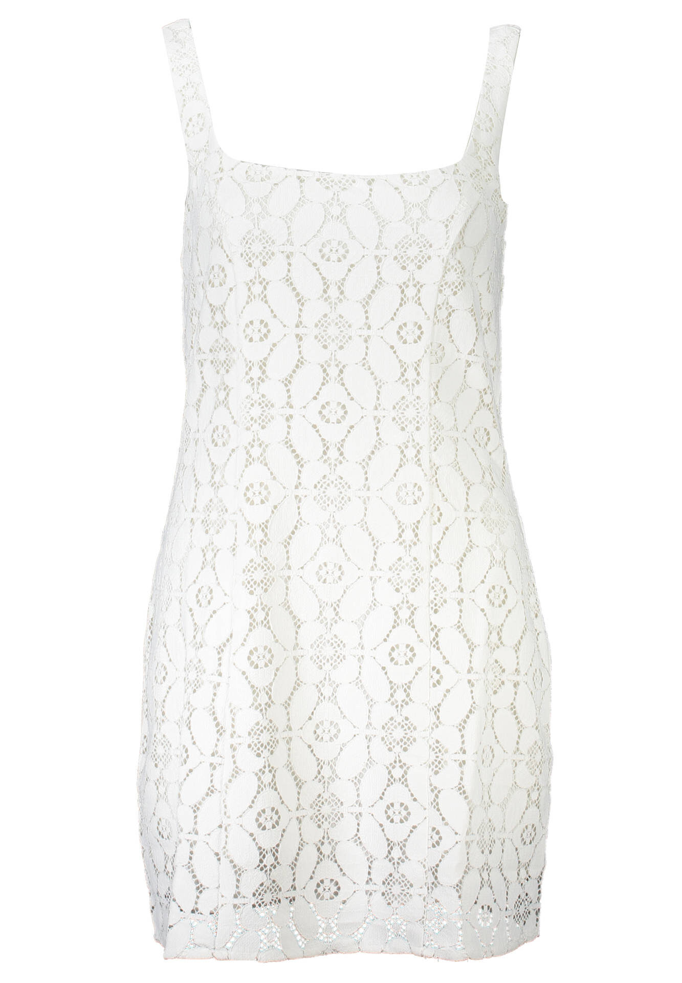 DESIGUAL WOMEN'S SHORT DRESS WHITE