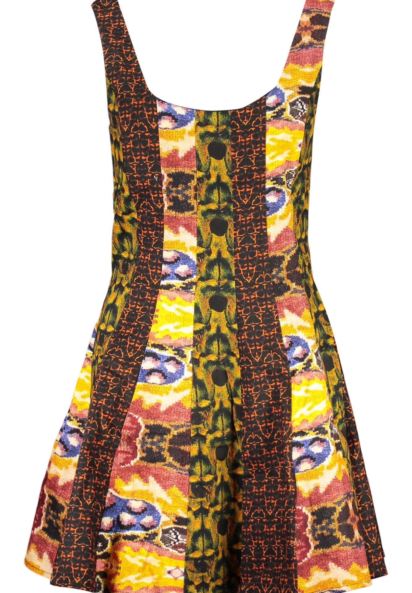 DESIGUAL SHORT DRESS FOR WOMEN IN YELLOW