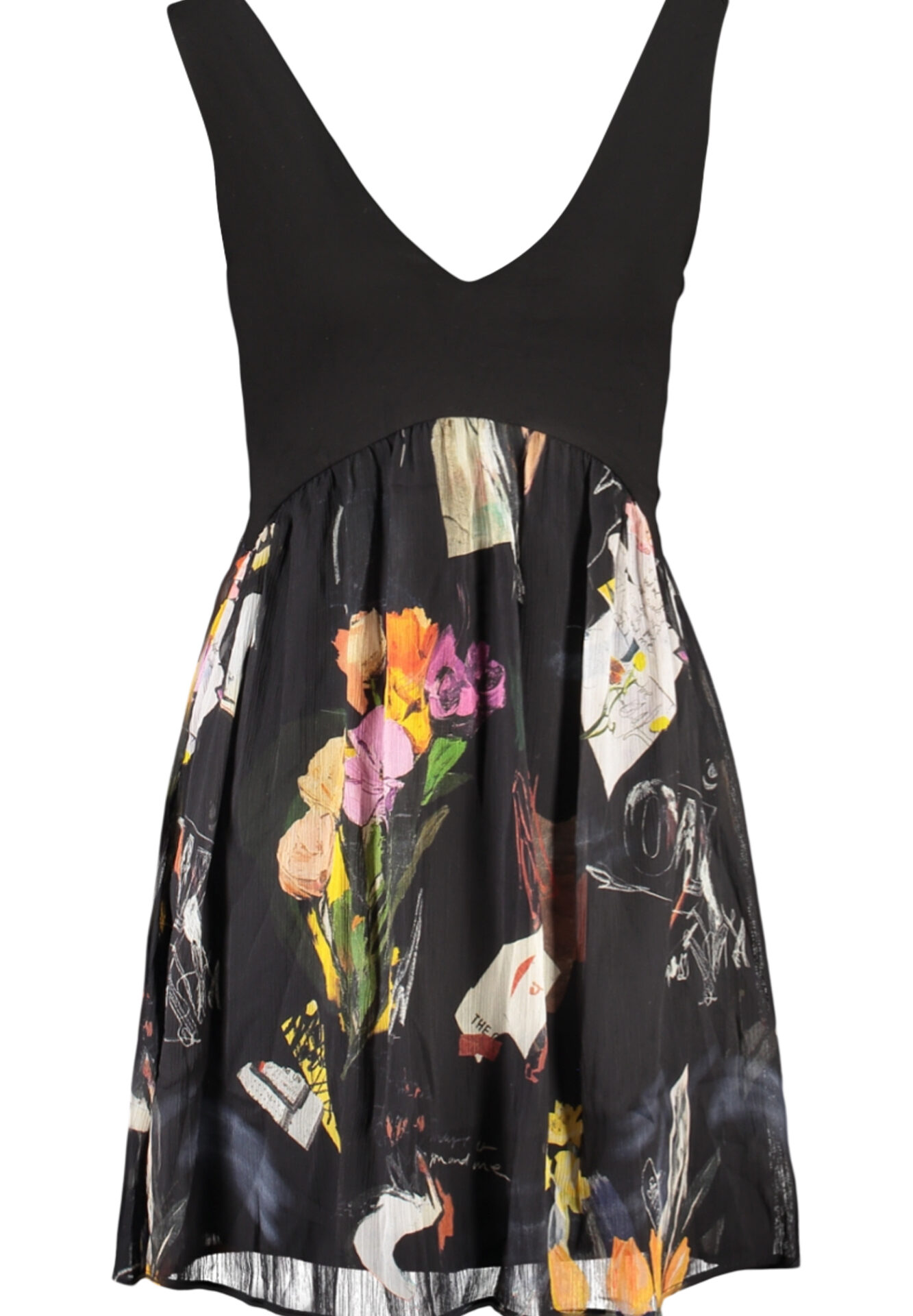 DESIGUAL SHORT DRESS FOR WOMEN IN BLACK