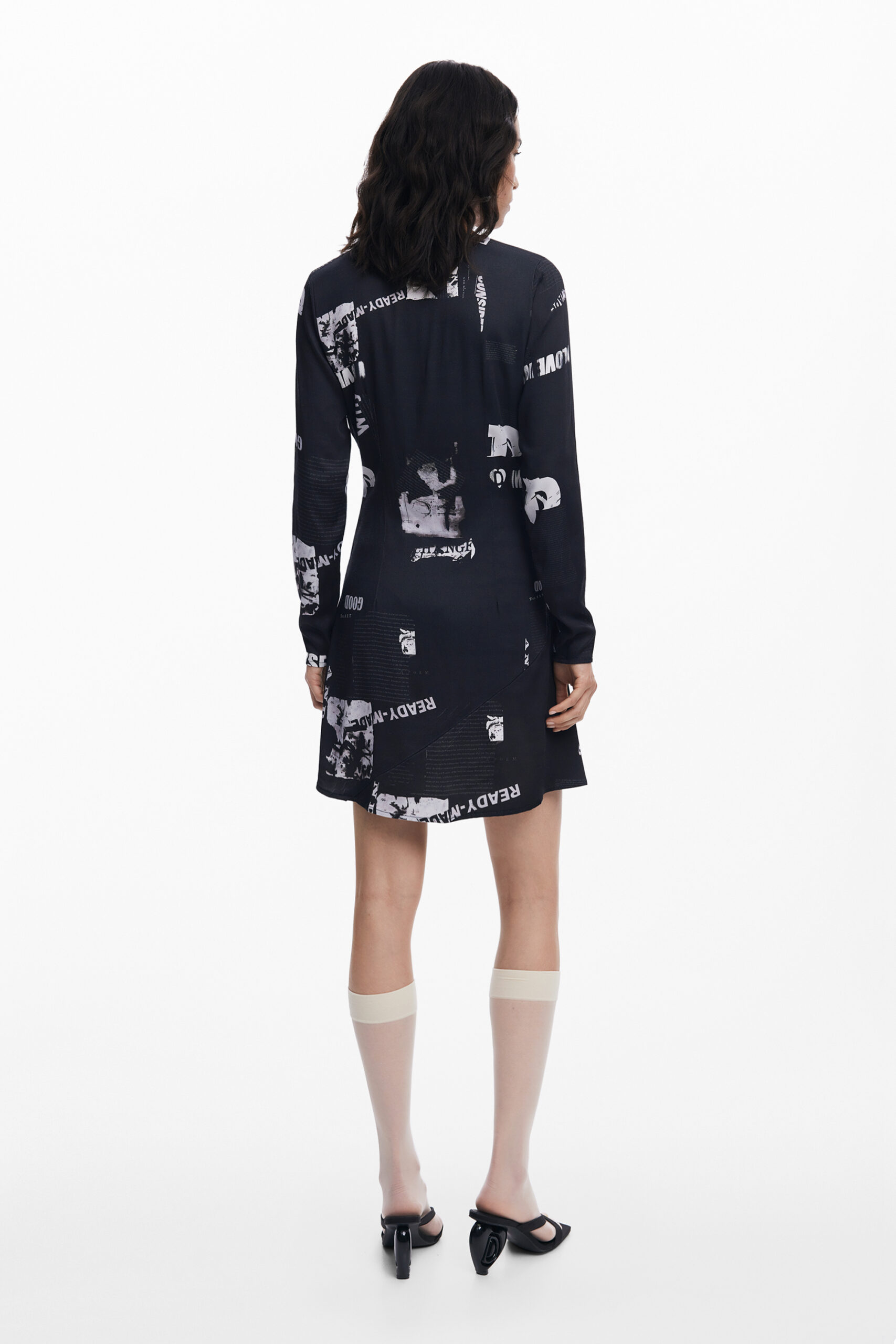 DESIGUAL trumpa moteriška suknelė, juoda DESIGUAL trumpa moteriška suknelė, juoda - Image 2