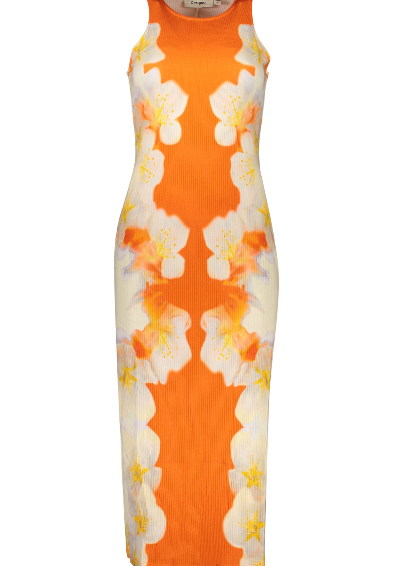 DESIGUAL WOMEN'S LONG DRESS ORANGE