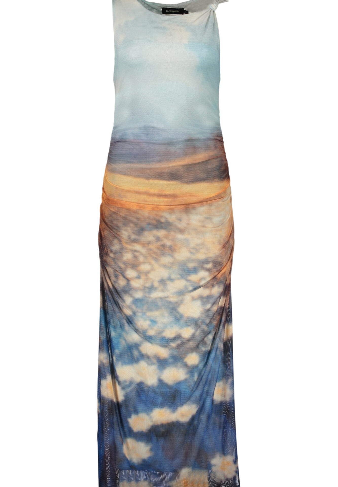 DESIGUAL WOMEN'S LONG DRESS, BLUE