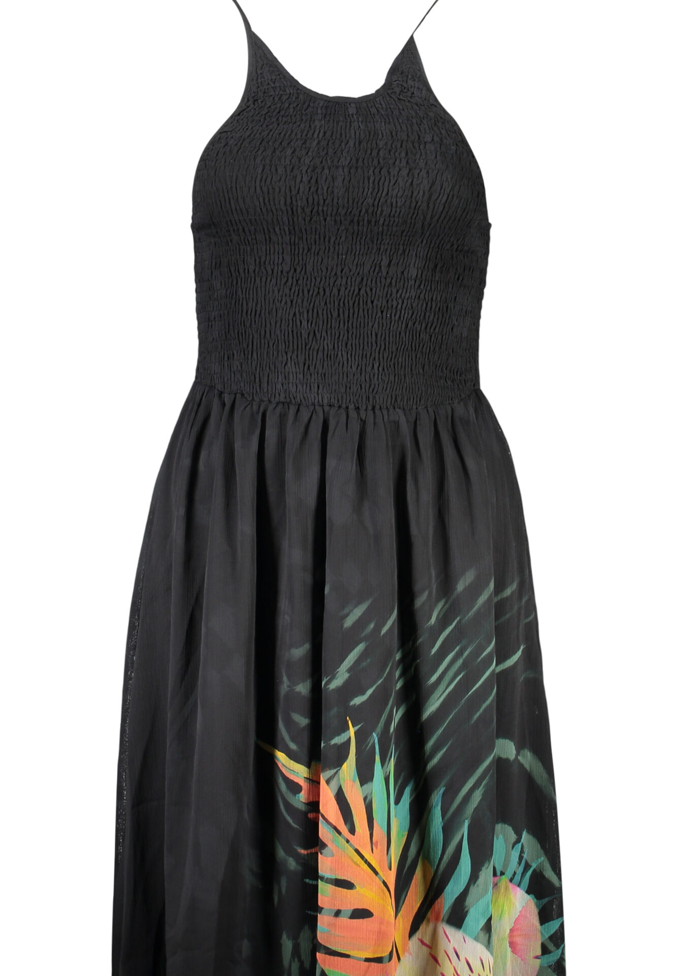 DESIGUAL WOMEN'S LONG BLACK DRESS