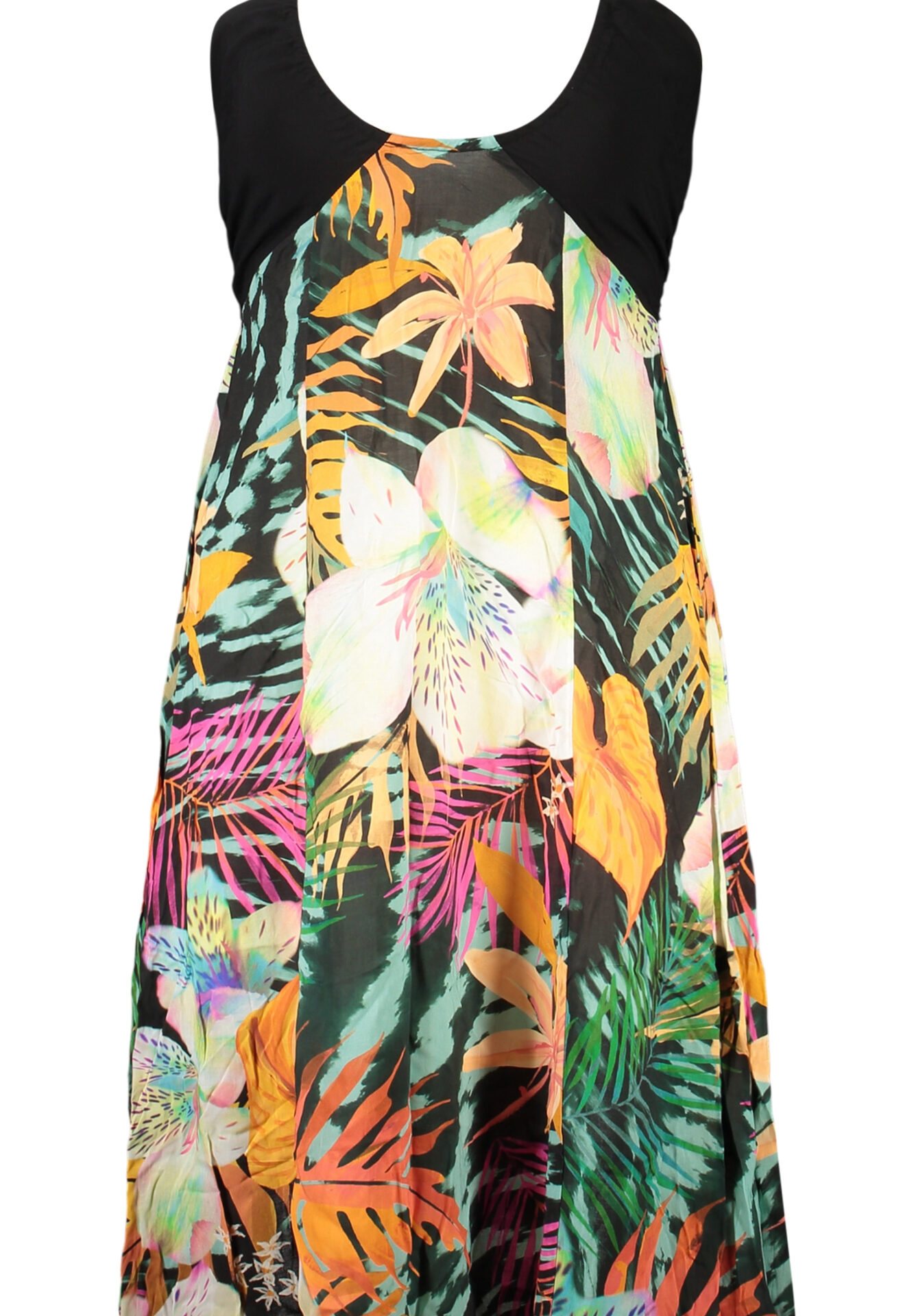 DESIGUAL WOMEN'S LONG BLACK DRESS