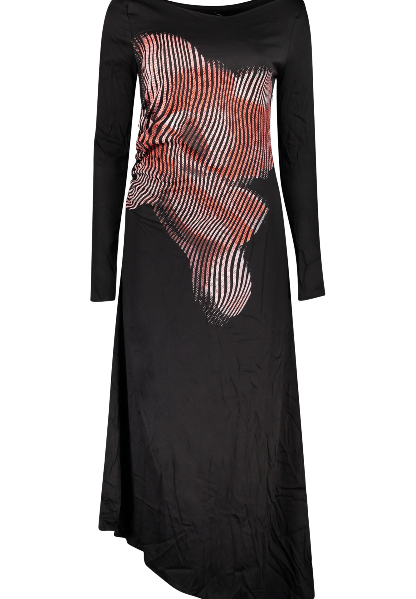 DESIGUAL WOMEN'S LONG BLACK DRESS