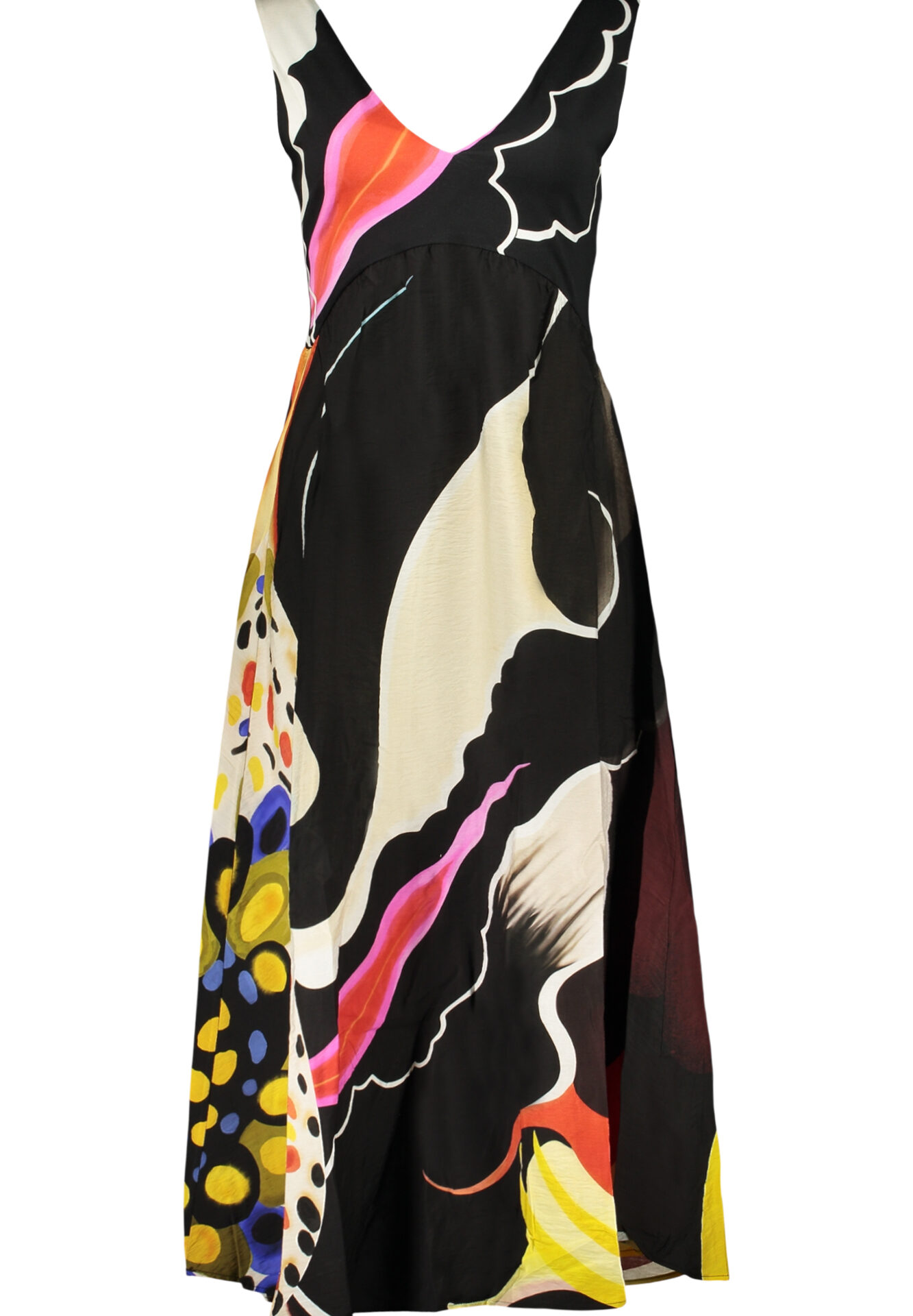DESIGUAL WOMEN'S LONG BLACK DRESS
