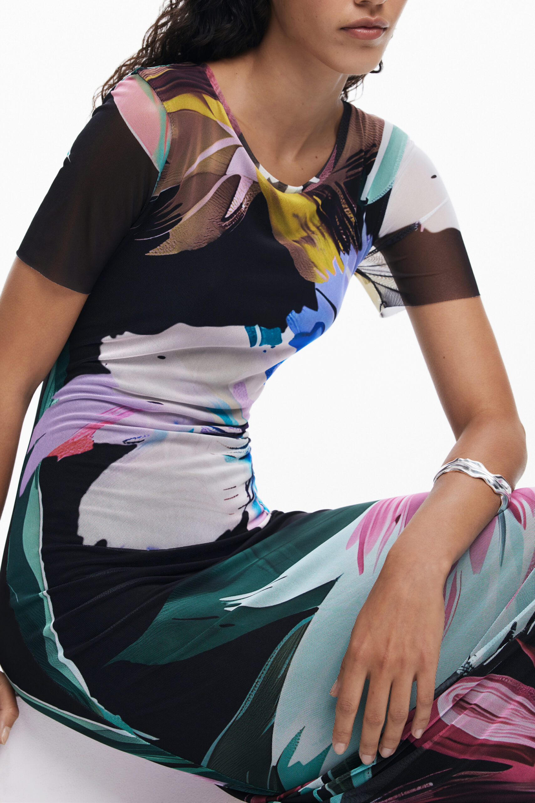 DESIGUAL ilga moteriška suknelė, juoda DESIGUAL ilga moteriška suknelė, juoda - Image 3
