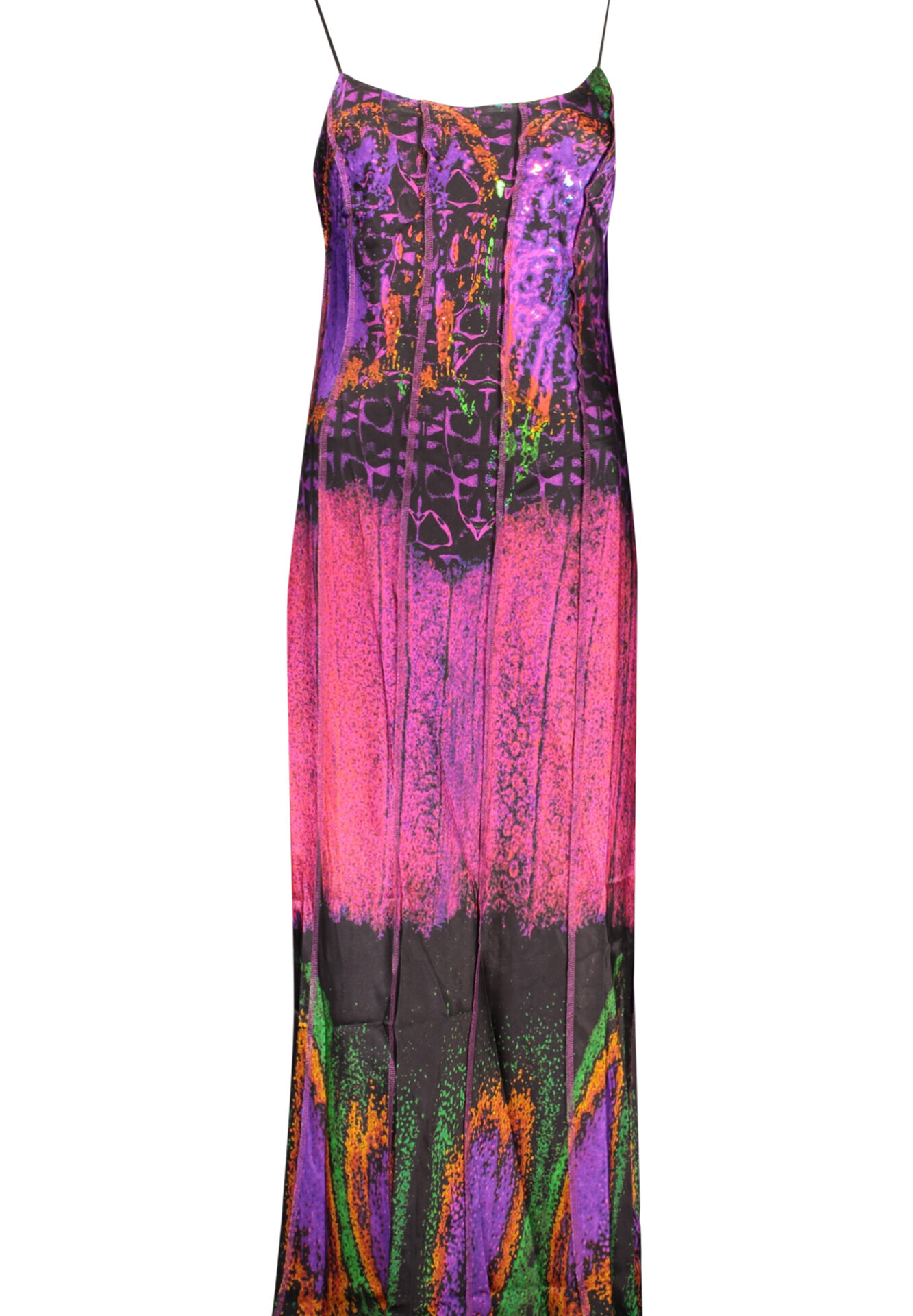 DESIGUAL WOMEN'S LONG PURPLE DRESS