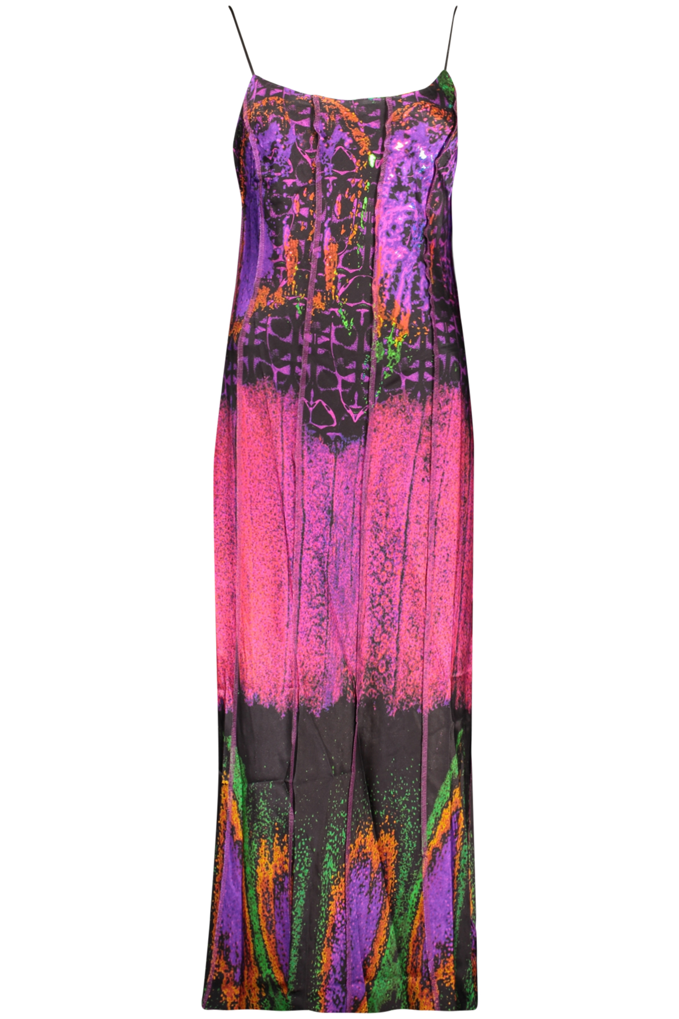 DESIGUAL WOMEN'S LONG PURPLE DRESS DESIGUAL WOMEN'S LONG PURPLE DRESS
