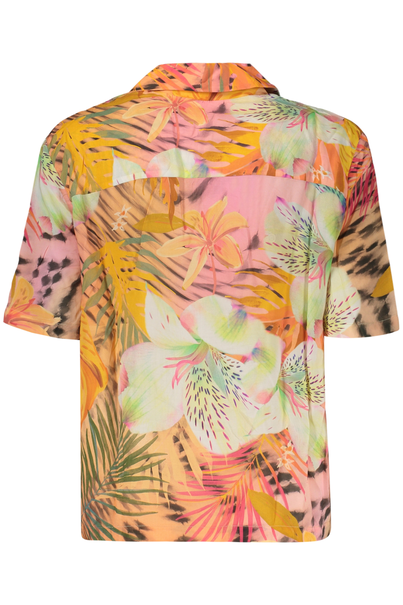DESIGUAL WOMEN'S SHORT-SLEEVED SHIRT, ORANGE DESIGUAL WOMEN'S SHORT-SLEEVED SHIRT, ORANGE - Image 2