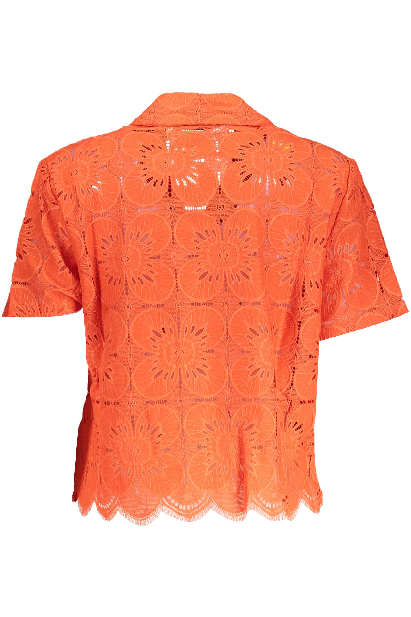 DESIGUAL oranžiniai moteriški marškiniai trumpomis rankovėmis DESIGUAL oranžiniai moteriški marškiniai trumpomis rankovėmis - Image 2
