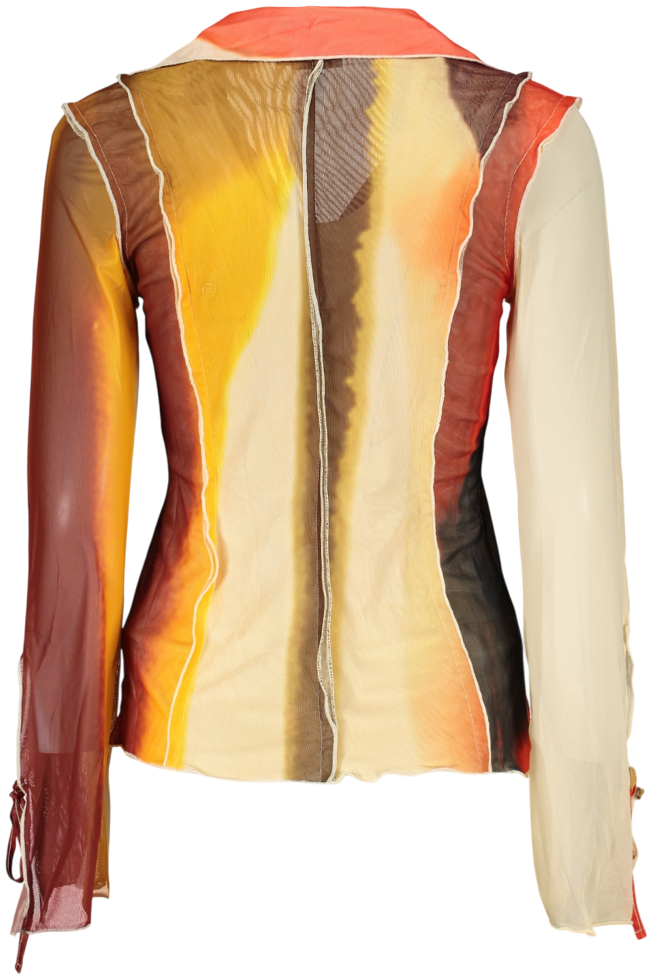 DESIGUAL WOMEN'S LONG-SLEEVED SHIRT, BEIGE DESIGUAL WOMEN'S LONG-SLEEVED SHIRT, BEIGE - Image 2