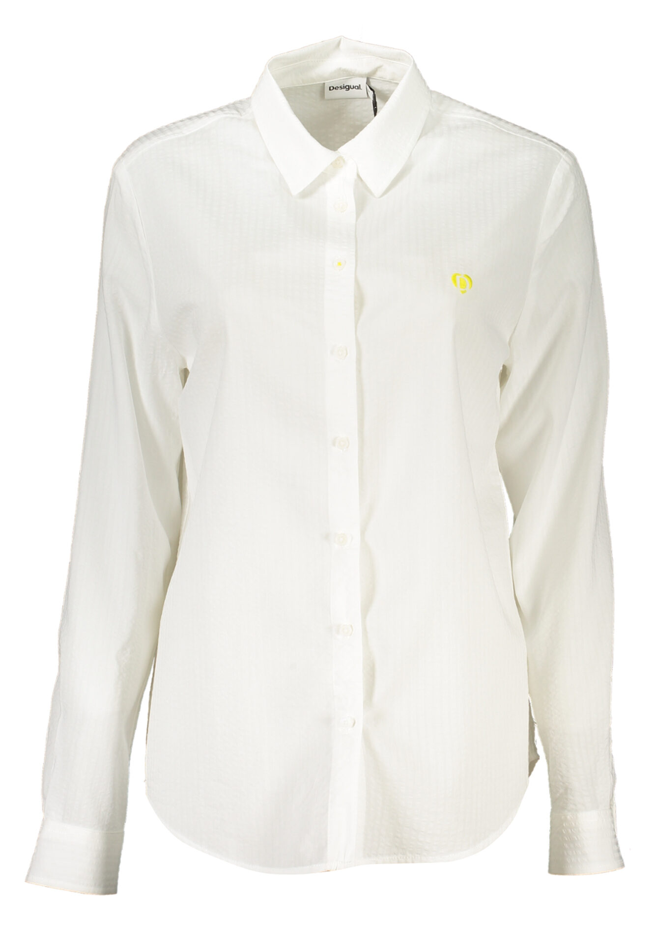 DESIGUAL WOMEN'S LONG SLEEVE SHIRT WHITE