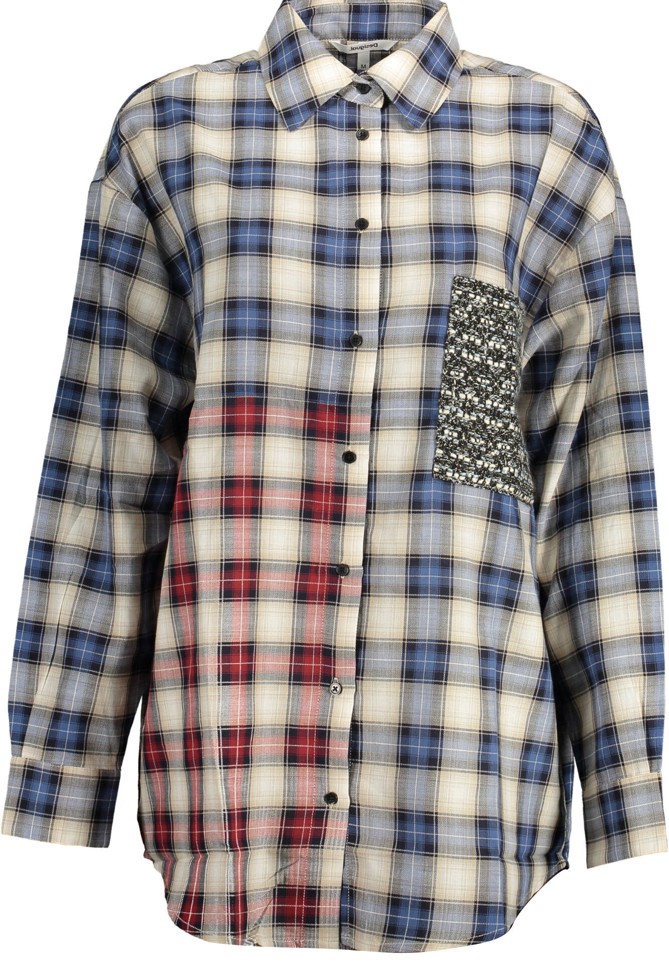DESIGUAL LONG SLEEVE SHIRT WOMEN BLUE