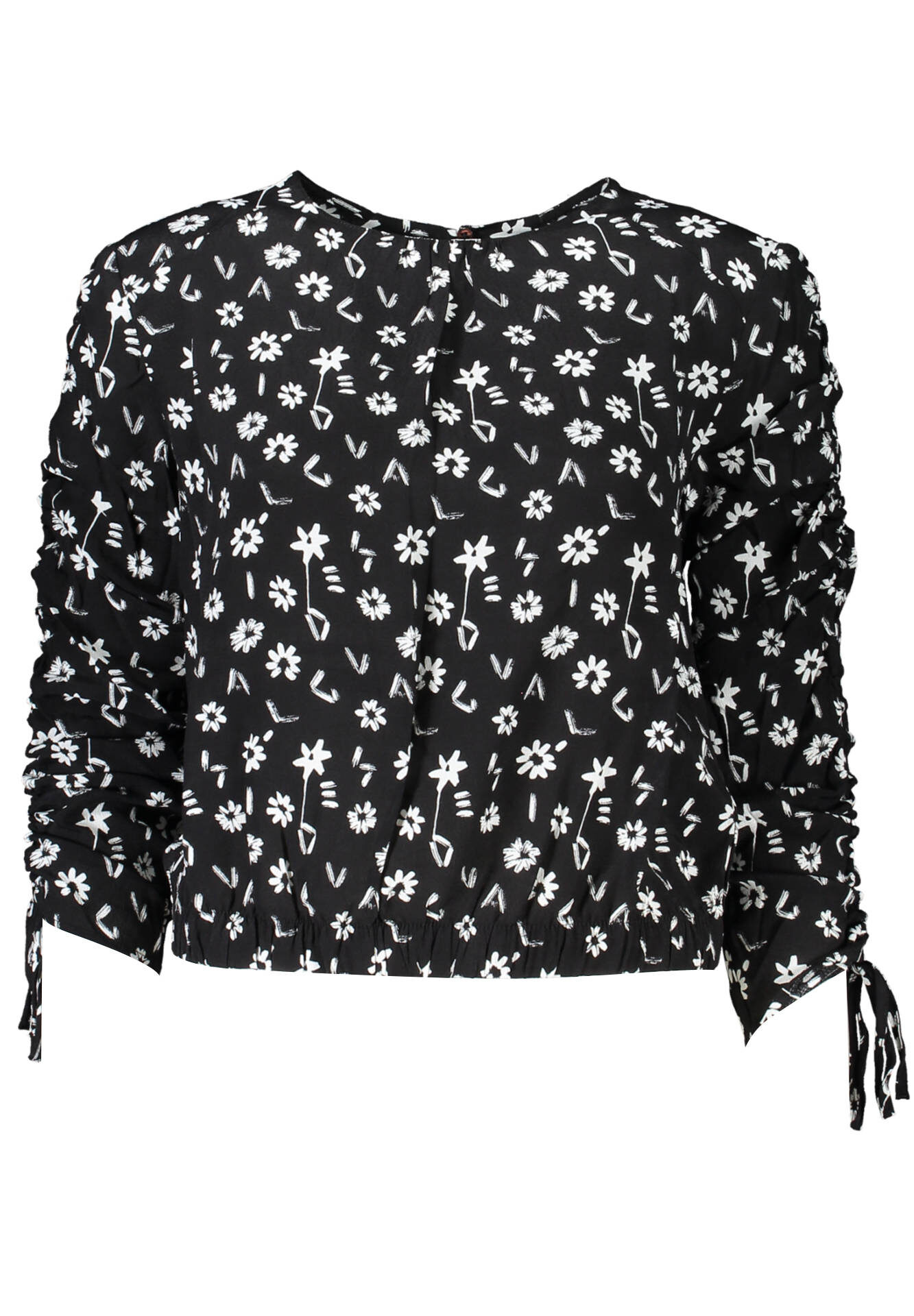 DESIGUAL LONG SLEEVE SHIRT WOMEN BLACK