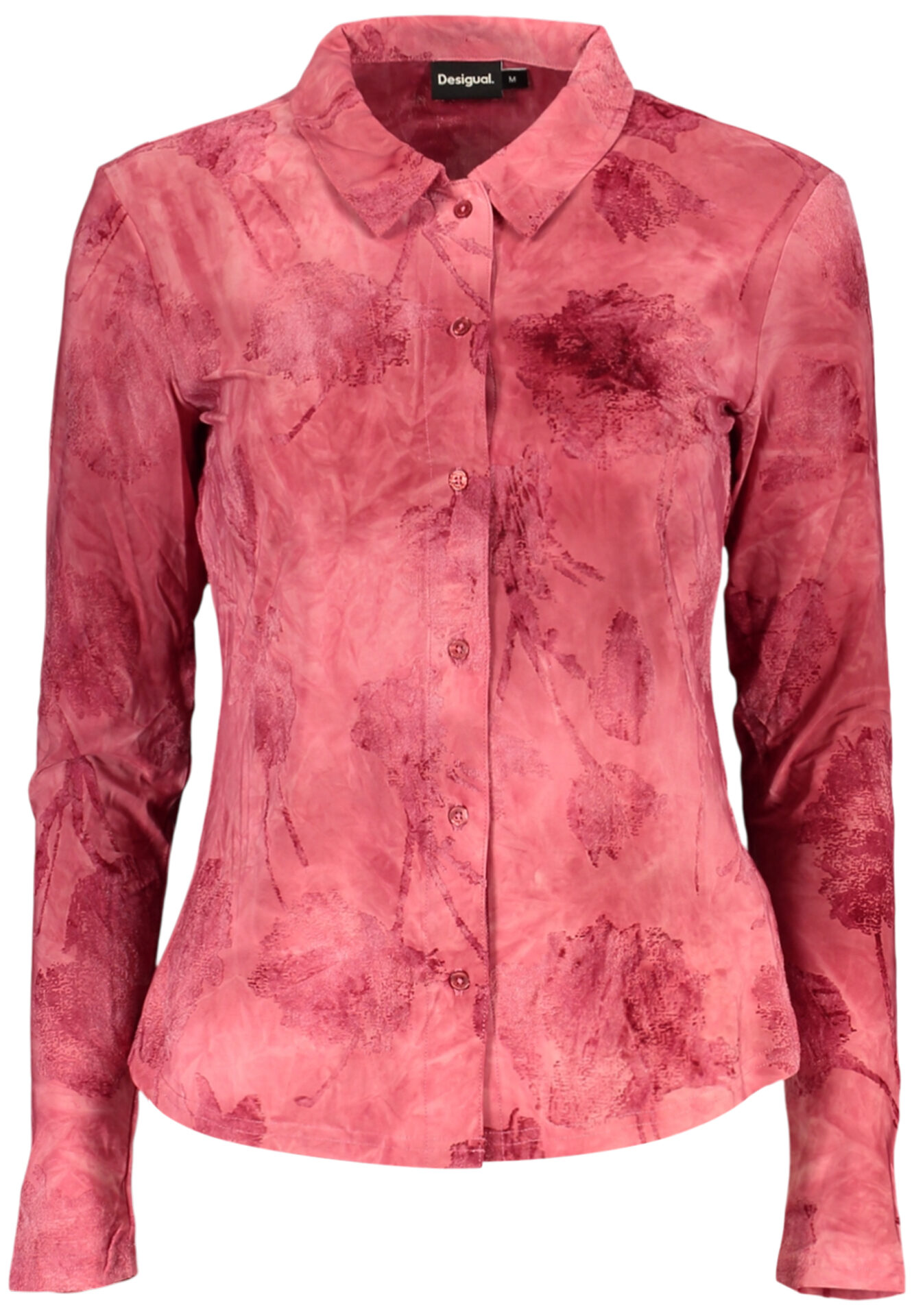DESIGUAL WOMEN'S LONG-SLEEVED SHIRT, RED