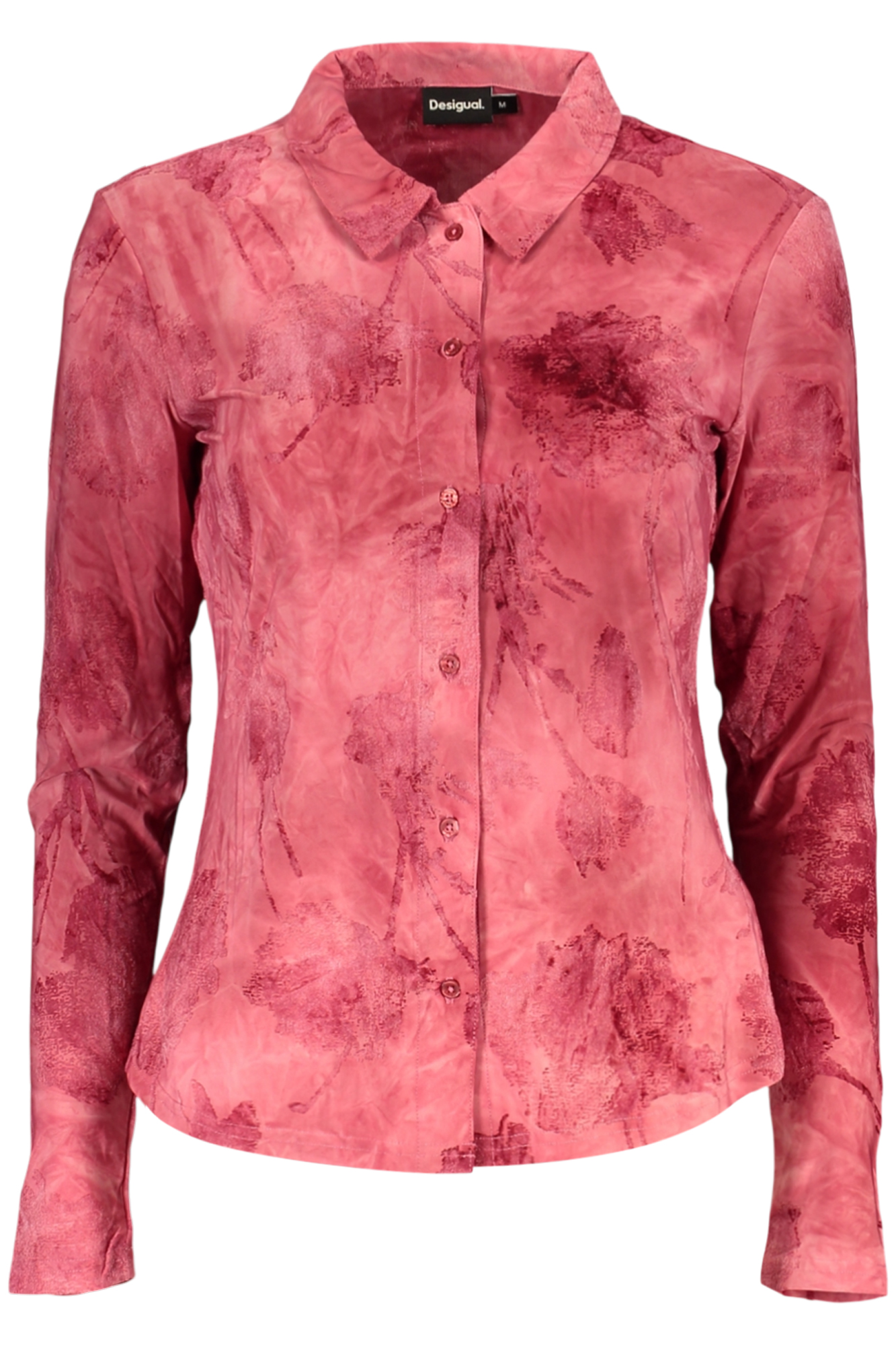 DESIGUAL WOMEN'S LONG-SLEEVED SHIRT, RED DESIGUAL WOMEN'S LONG-SLEEVED SHIRT, RED