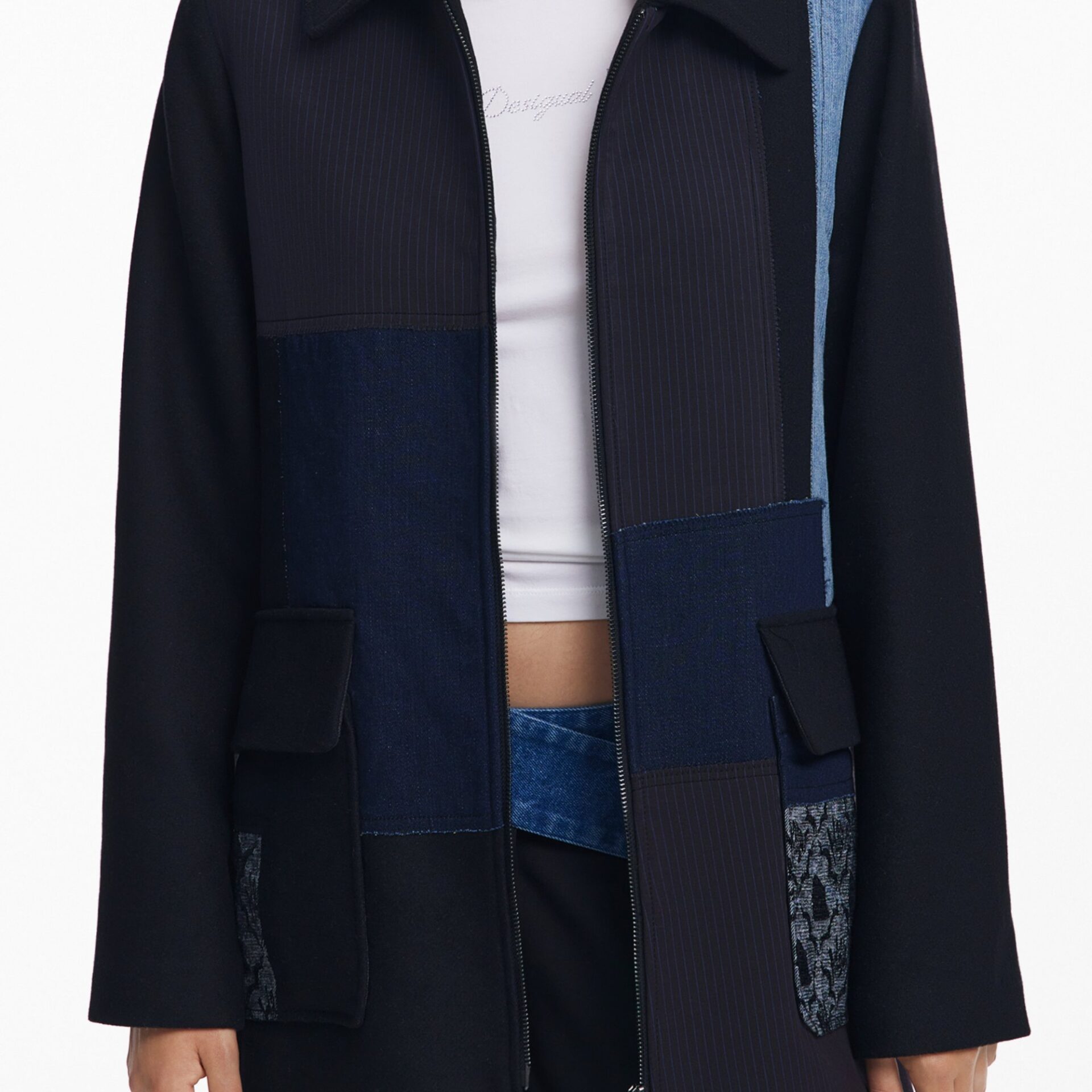 DESIGUAL WOMEN'S BLACK JACKET