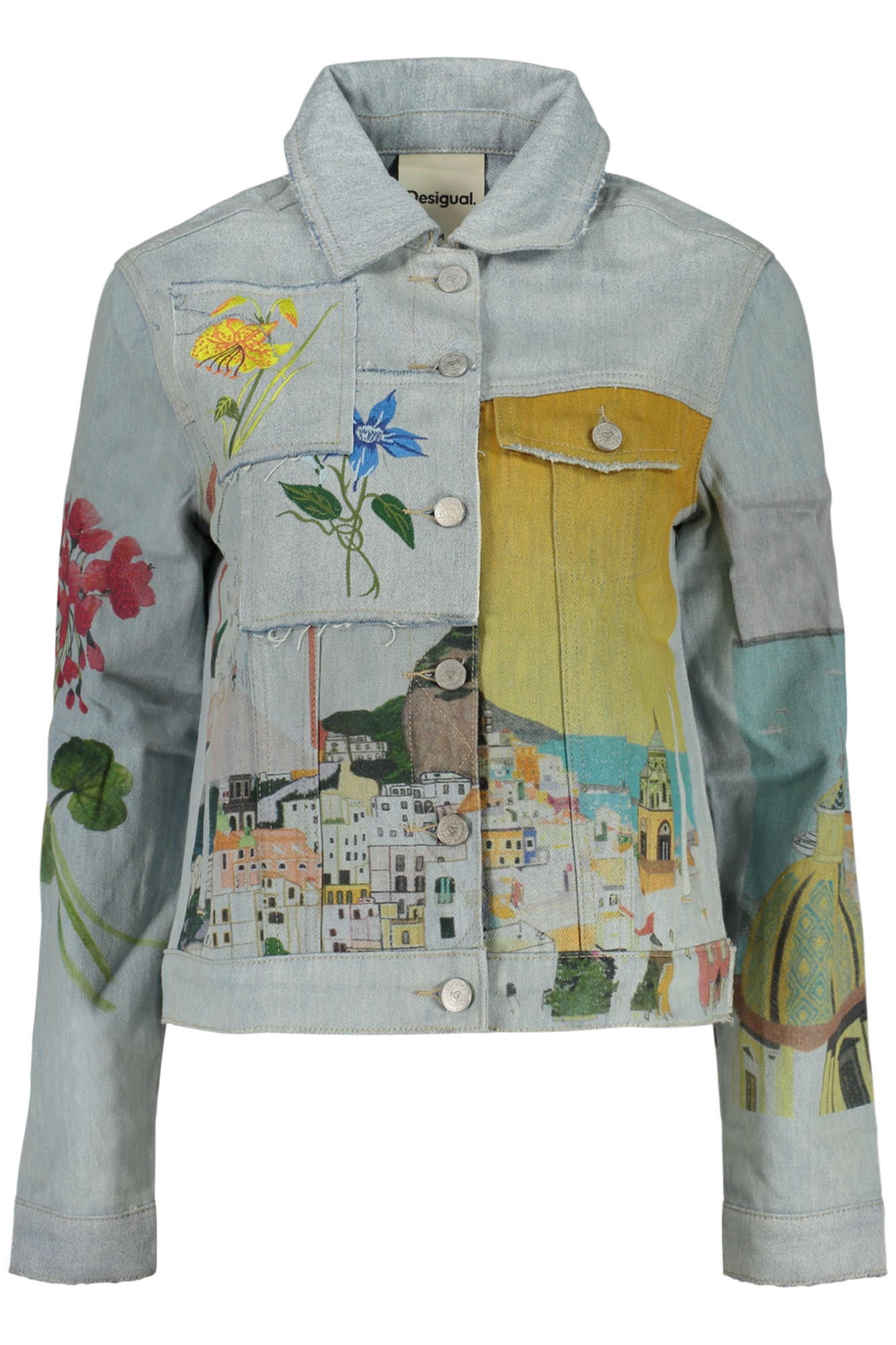 DESIGUAL WOMEN'S DENIM JACKET, BLUE DESIGUAL WOMEN'S DENIM JACKET, BLUE