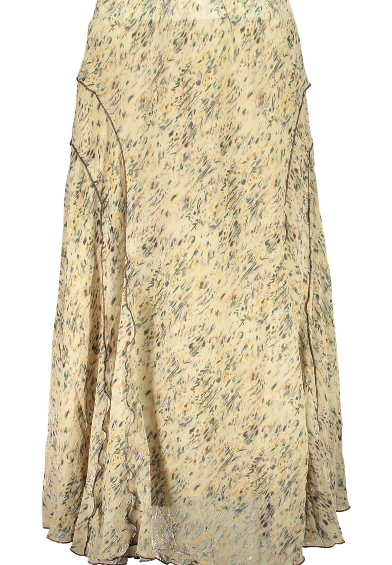 DESIGUAL WOMEN'S LONG SKIRT BEIGE