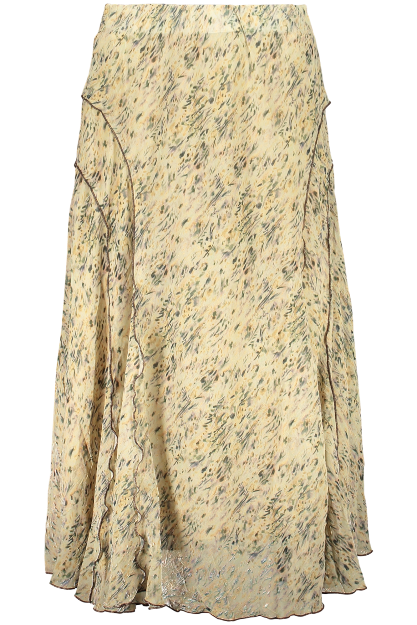 DESIGUAL WOMEN'S LONG SKIRT BEIGE DESIGUAL WOMEN'S LONG SKIRT BEIGE