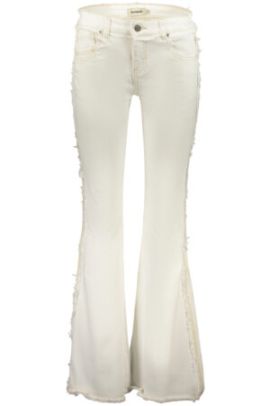 DESIGUAL WOMEN'S DENIM JEANS WHITE